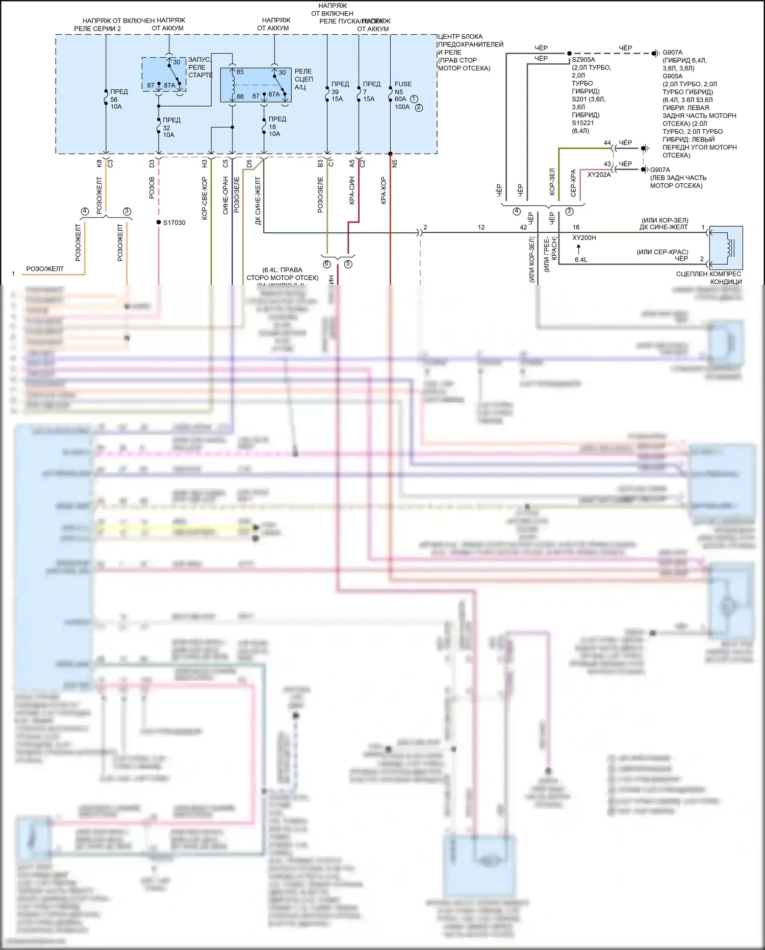 Wrangler Jeep IV (2018-2024): Электросхема климат контроля (4 из 4) 