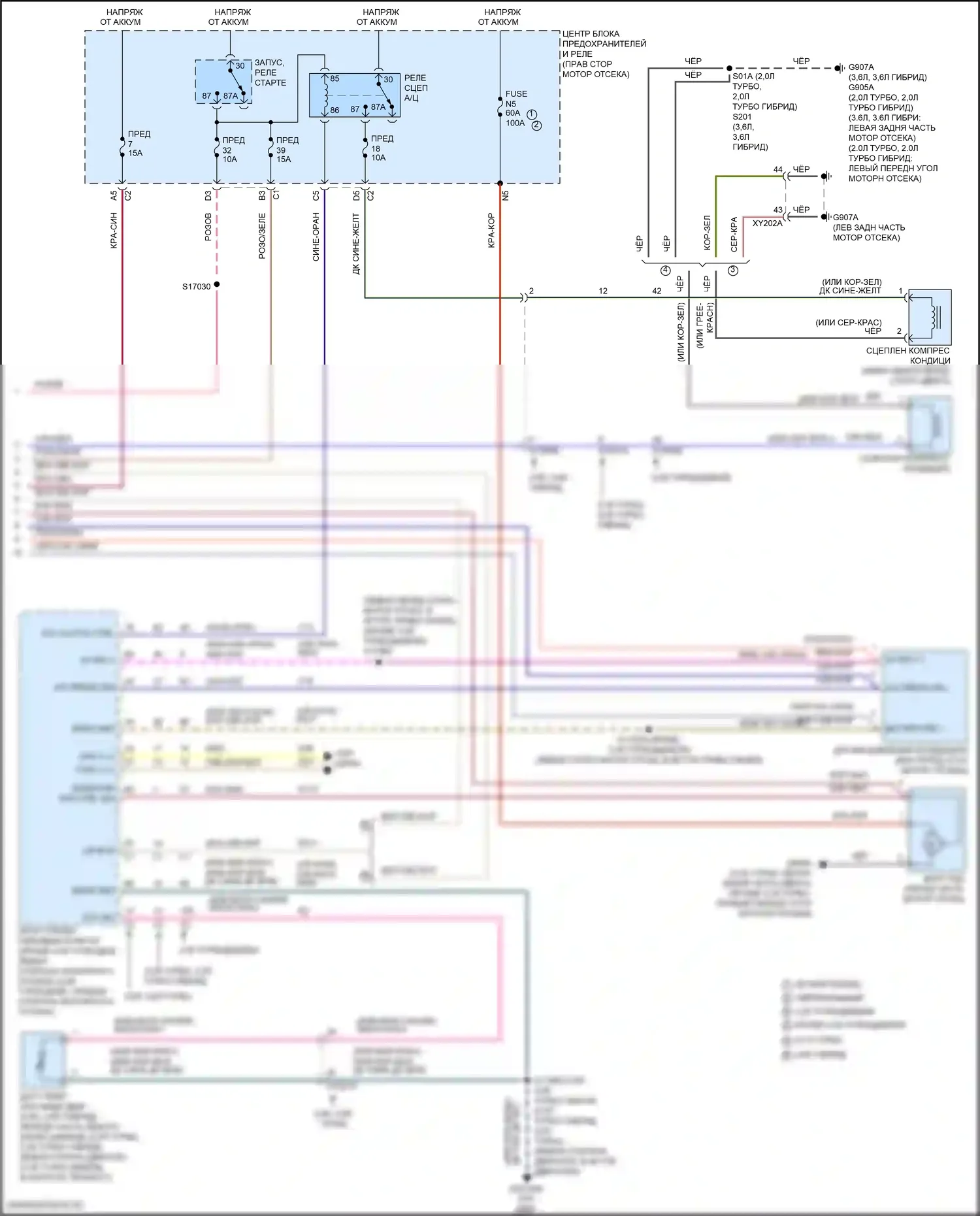 Wrangler Jeep IV (2018-2024): Электросхема ручного кондиционера (4 из 4) 