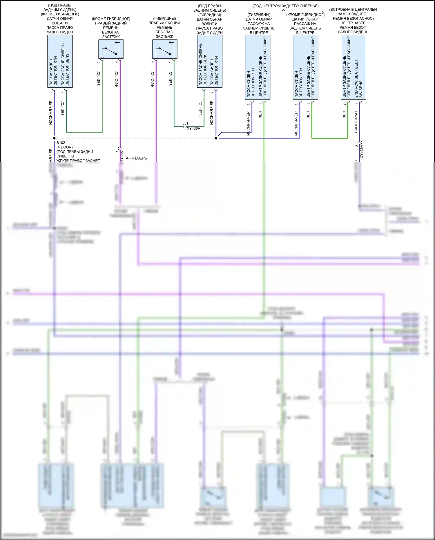Wrangler Jeep IV (2018-2024): Электросхема подушек безопасности (3 из 4) 
