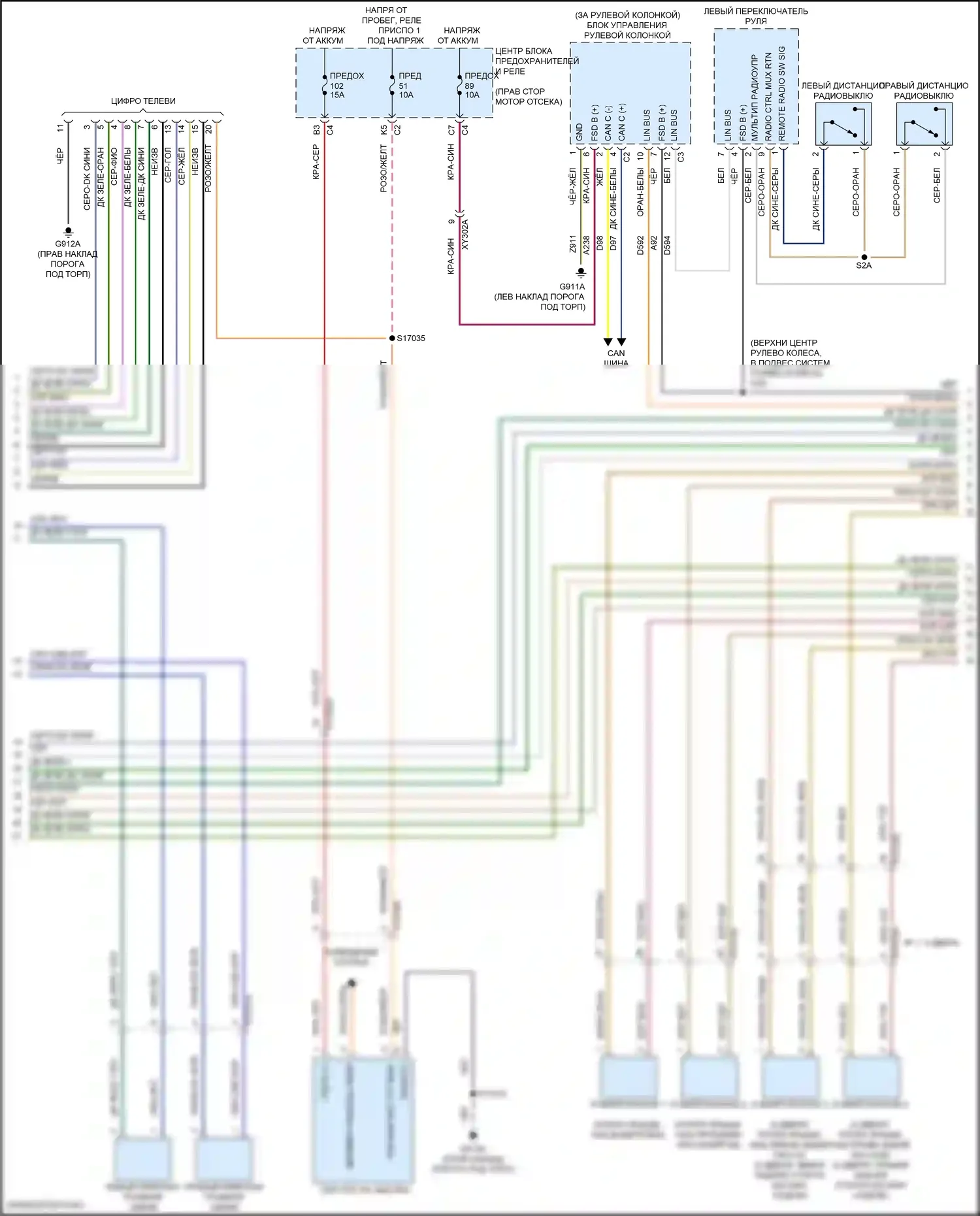 Wrangler Jeep IV (2018-2024): Электросхема навигации, премиум (2 из 3) 