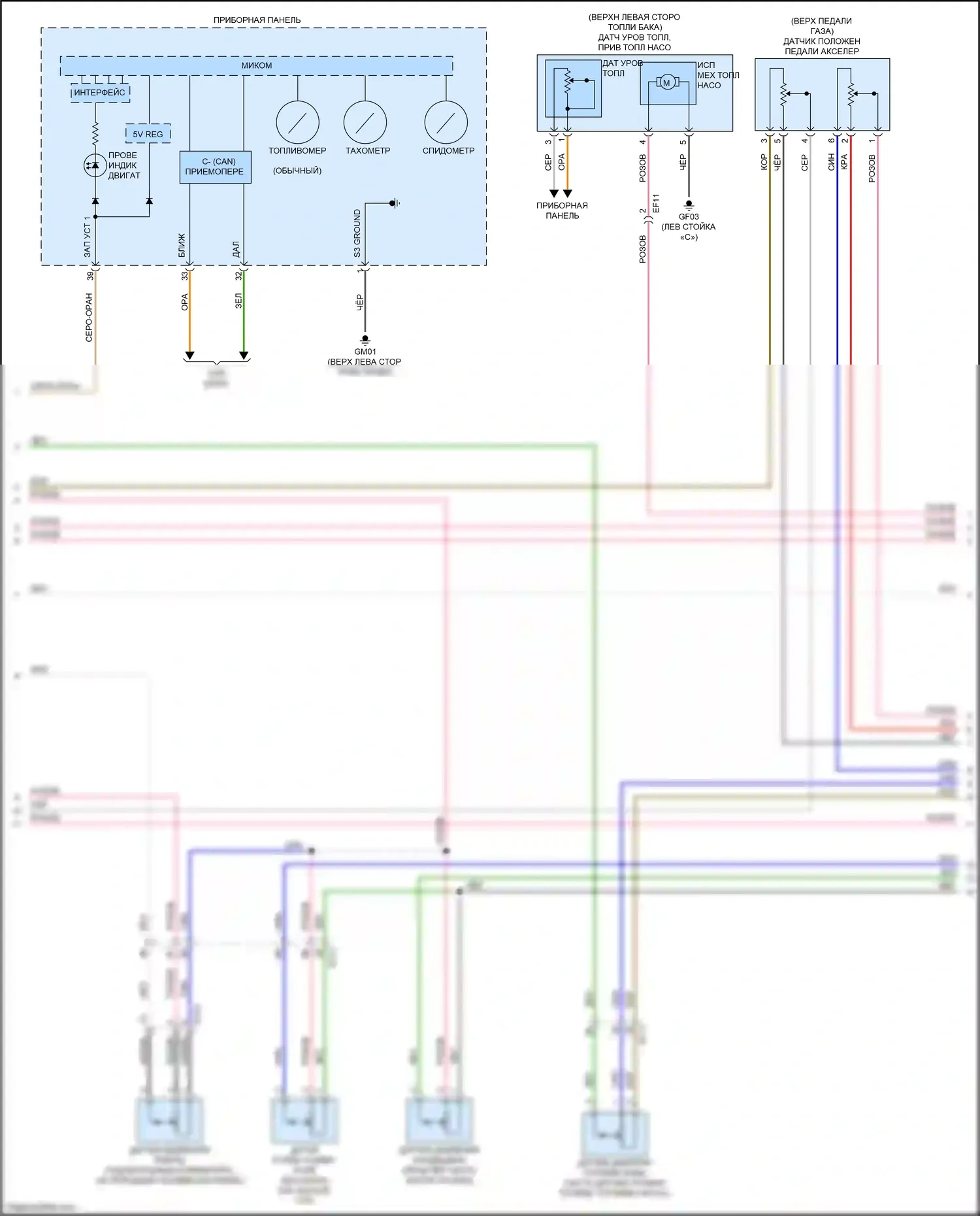 Carnival Kia III (2014-2021): Электросхема двигателя 3.3l (2 из 9) 