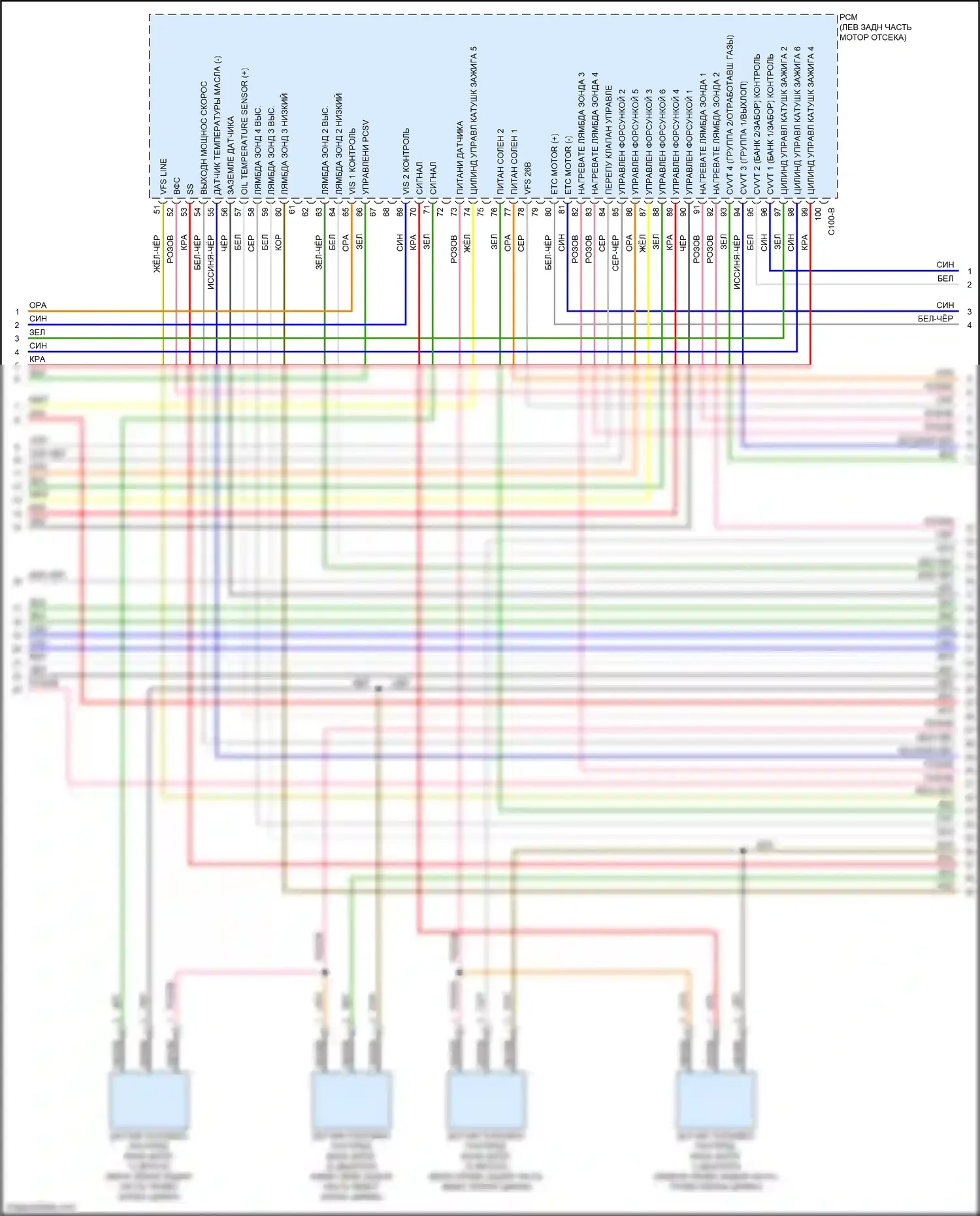 Carnival Kia III (2014-2021): Электросхема двигателя 3.3l (6 из 9) 