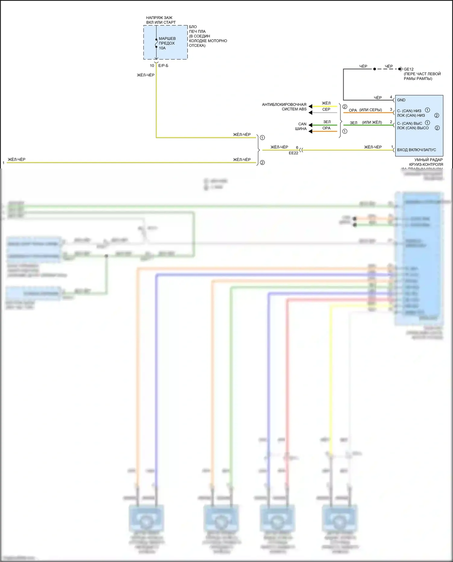 Carnival Kia III (2014-2021): Электросхема круиз-контроля (3 из 3) 