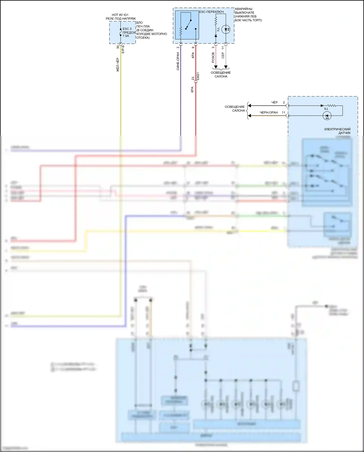 Carnival Kia IV рестайлинг (2023-2024): Антиблокировочная система abs электросхема (3 из 3) 