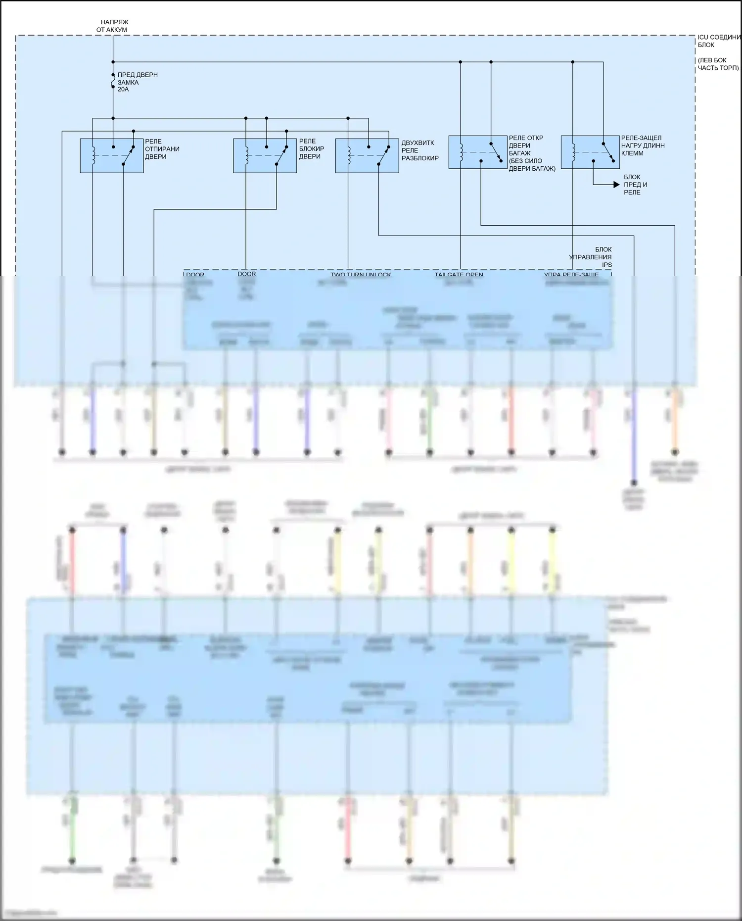 Carnival Kia IV рестайлинг (2023-2024): Электросхема блока управления ips (1 из 3) 
