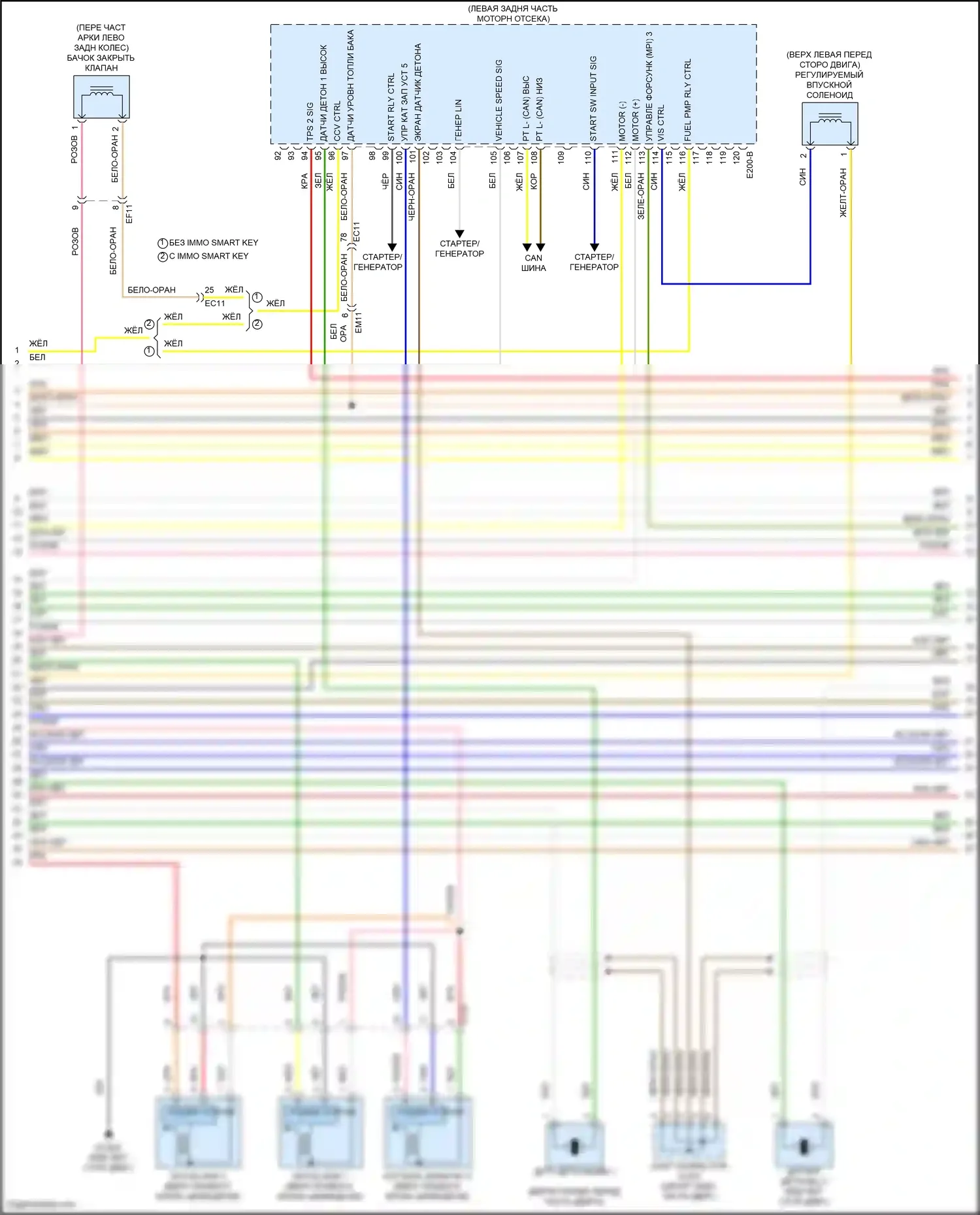 Carnival Kia IV рестайлинг (2023-2024): Электросхема двигателя 3.5l (6 из 8) 