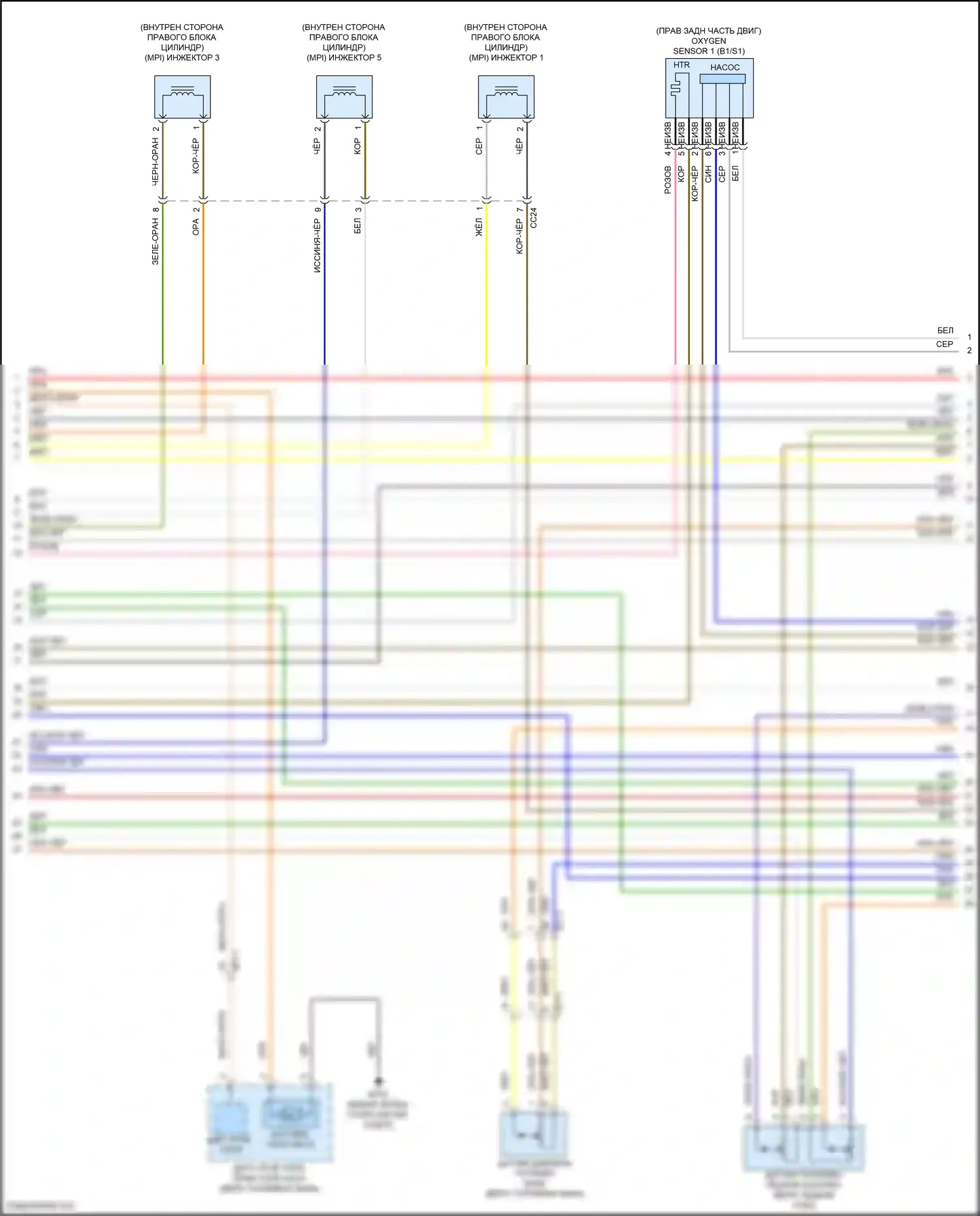 Carnival Kia IV рестайлинг (2023-2024): Электросхема двигателя 3.5l (7 из 8) 
