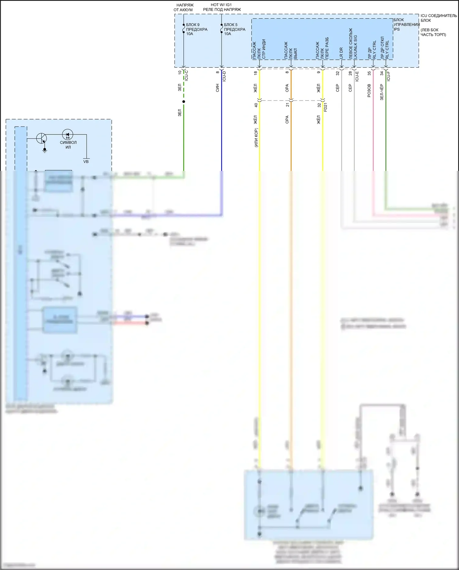 Carnival Kia IV рестайлинг (2023-2024): Электросхема защиты от взлома (1 из 3) 