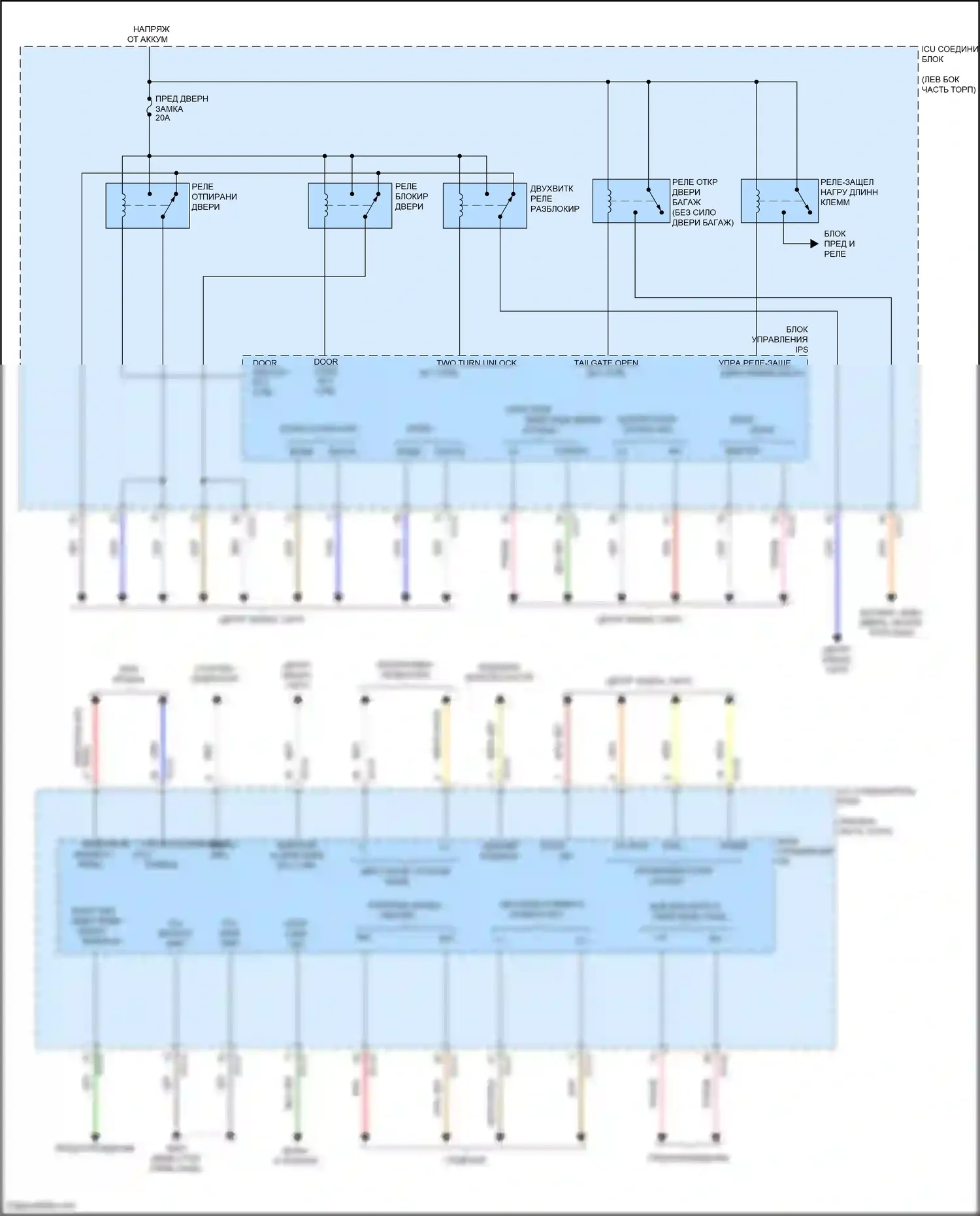 Carnival Kia IV (2020-2024): Электросхема блока управления ips (1 из 3) 