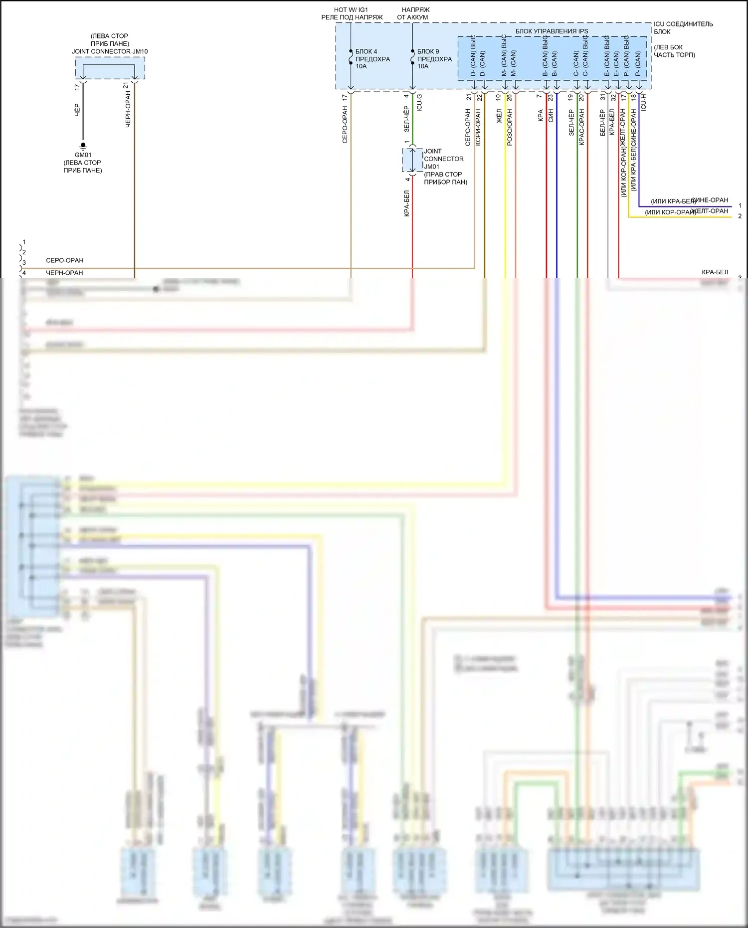 Carnival Kia IV (2020-2024): Can шина электросхема (1 из 4) 