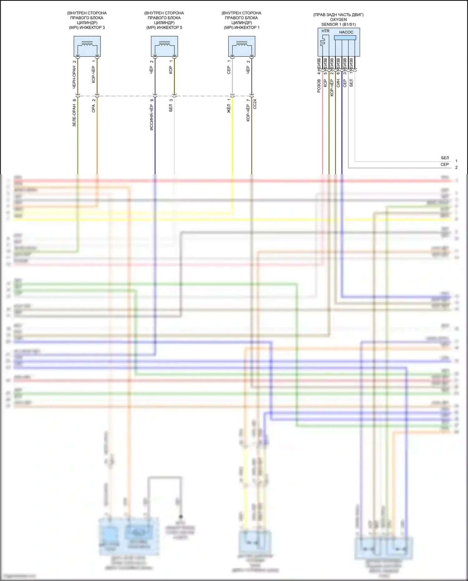Carnival Kia IV (2020-2024): Электросхема двигателя 3.5l (7 из 8) 