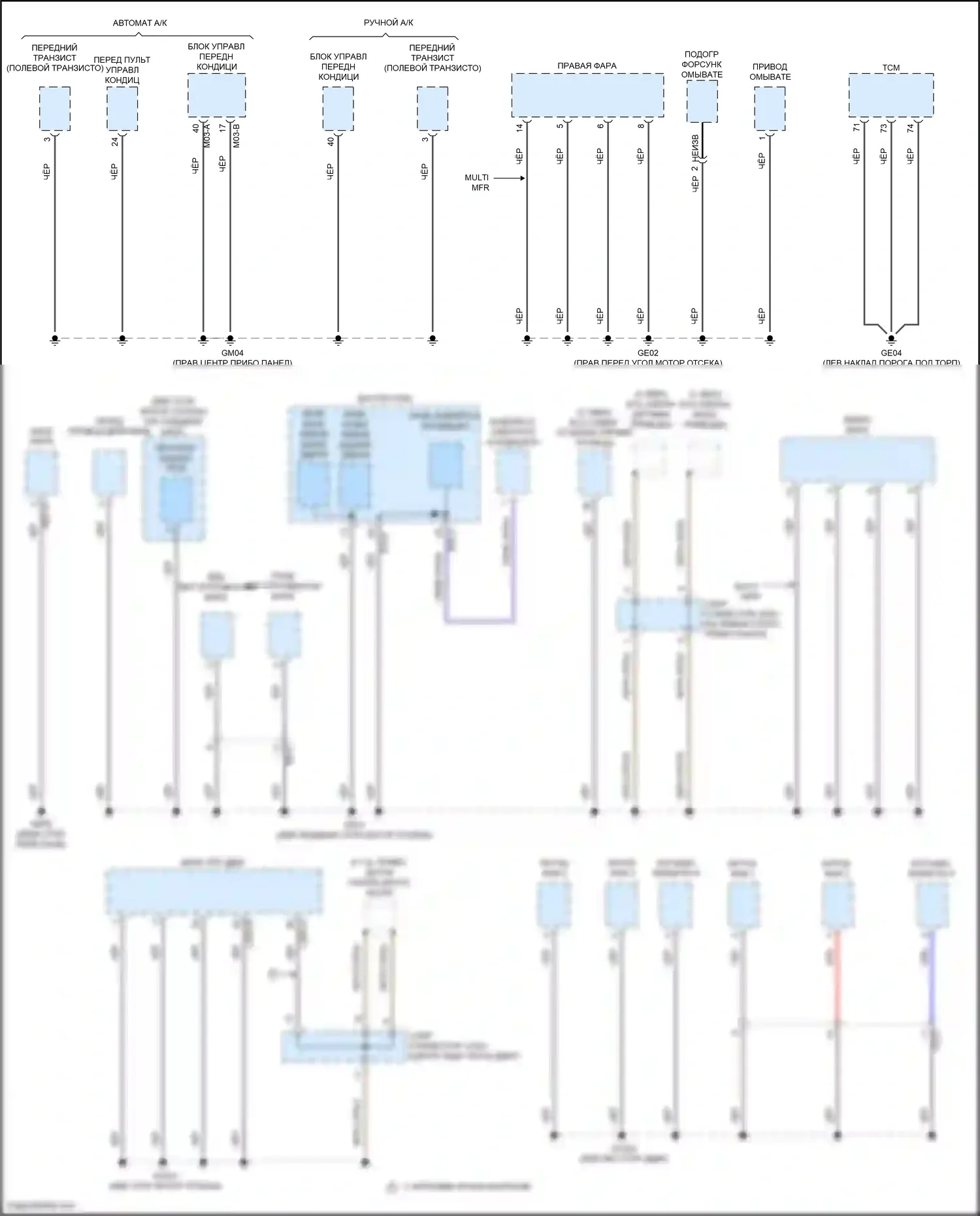 Carnival Kia IV (2020-2024): Электросхема разводки массы (3 из 10) 