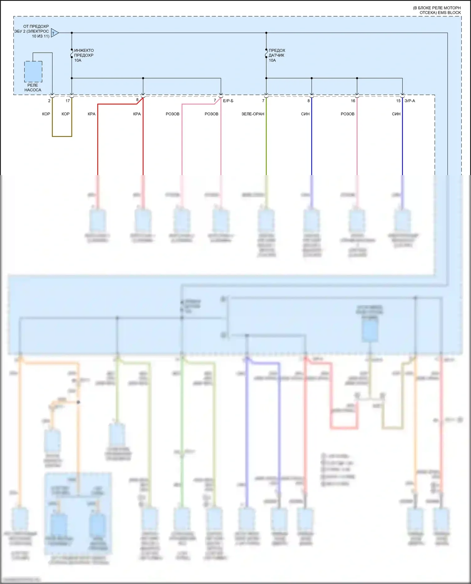 Cerato Kia III рестайлинг (2016-2021): Электросхема блока предохранителей реле (11 из 11) 