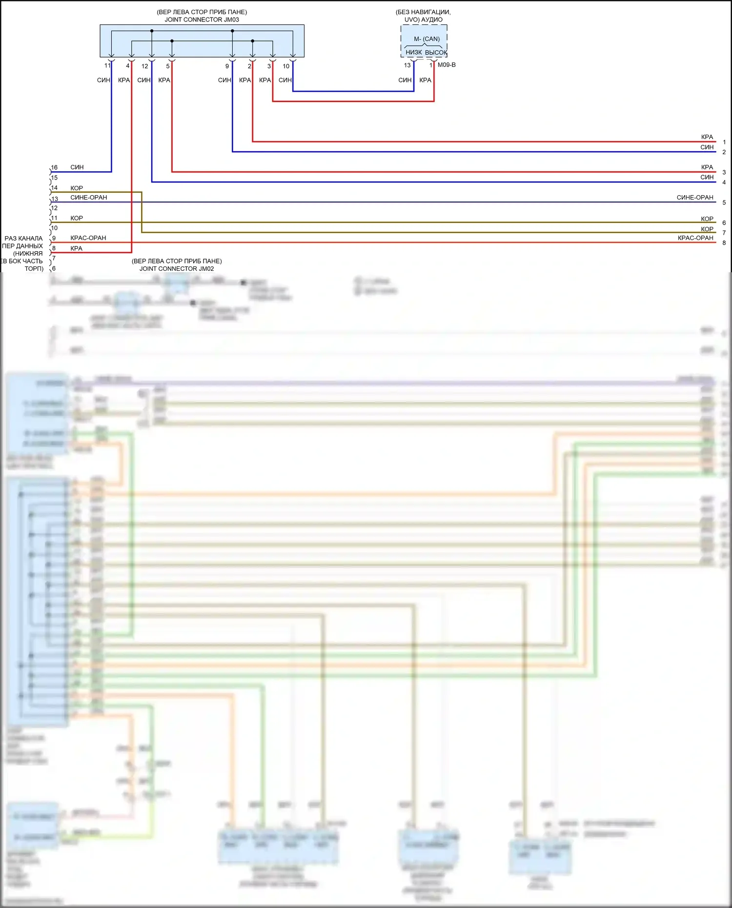 Cerato Kia III рестайлинг (2016-2021): Can шина электросхема (1 из 5) 