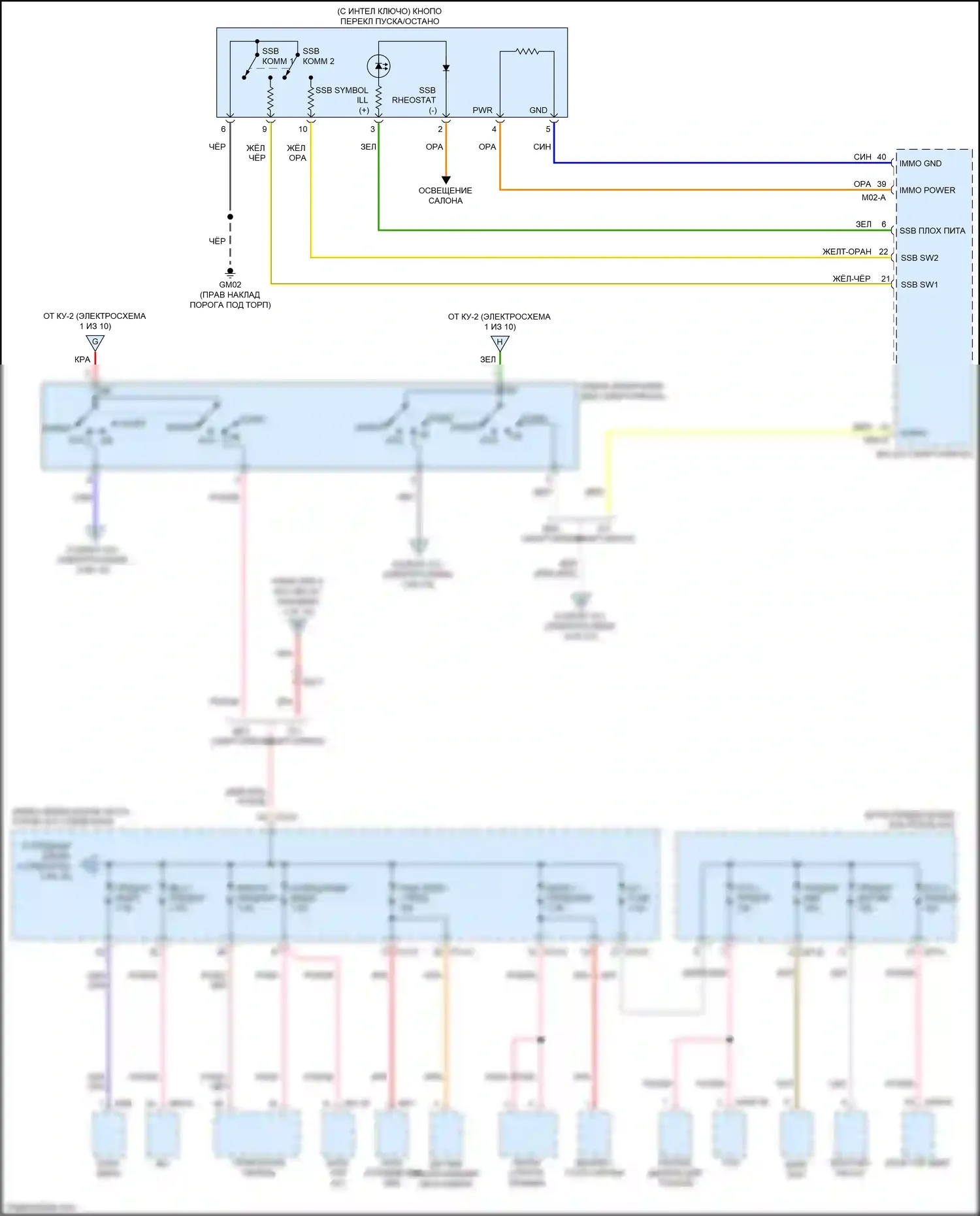 Cerato Kia IV (2018-2022): 1.6л турбо, электросхема блока предохранителей реле (6 из 10) 