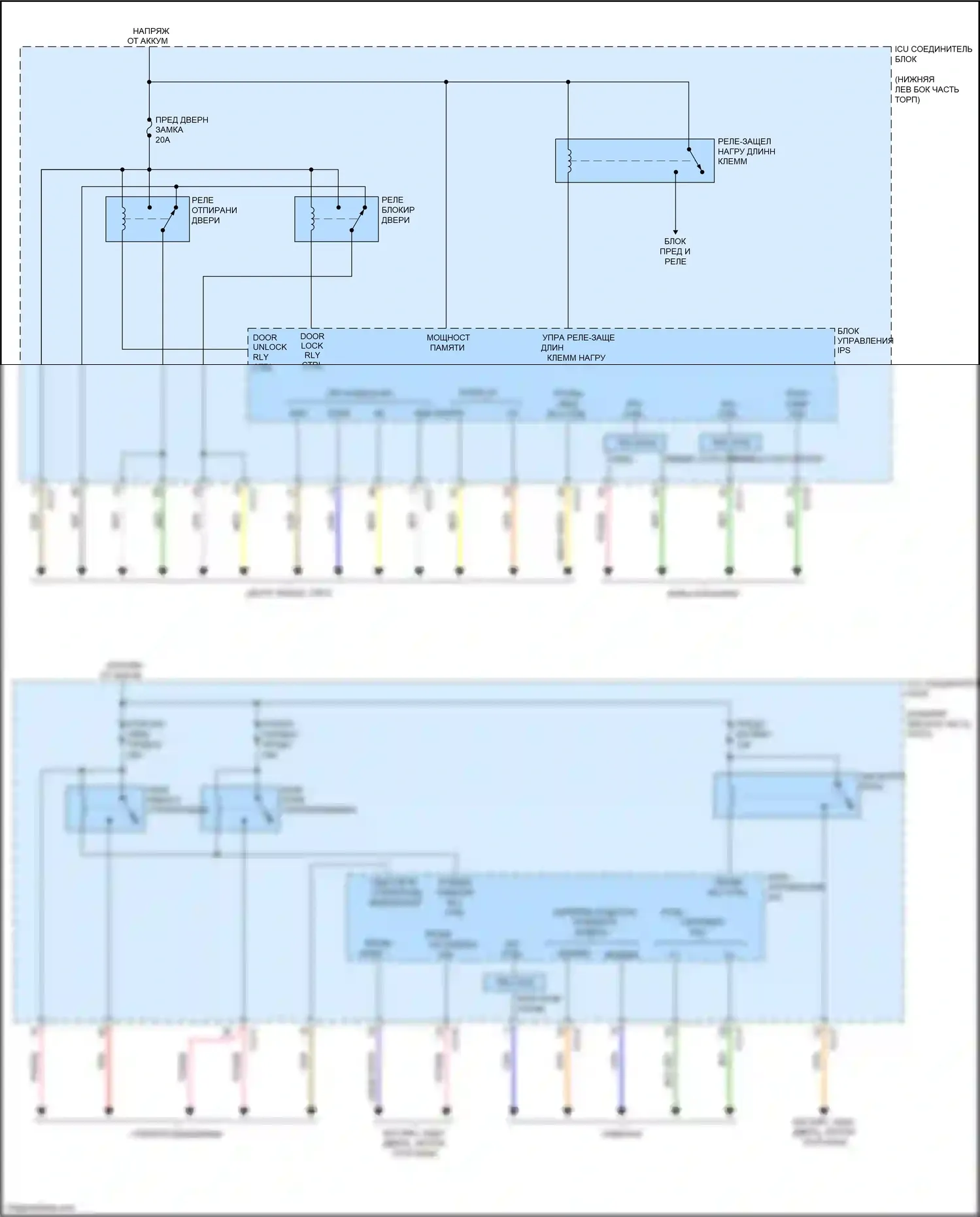 Cerato Kia IV (2018-2022): Электросхема блока управления ips (1 из 2) 