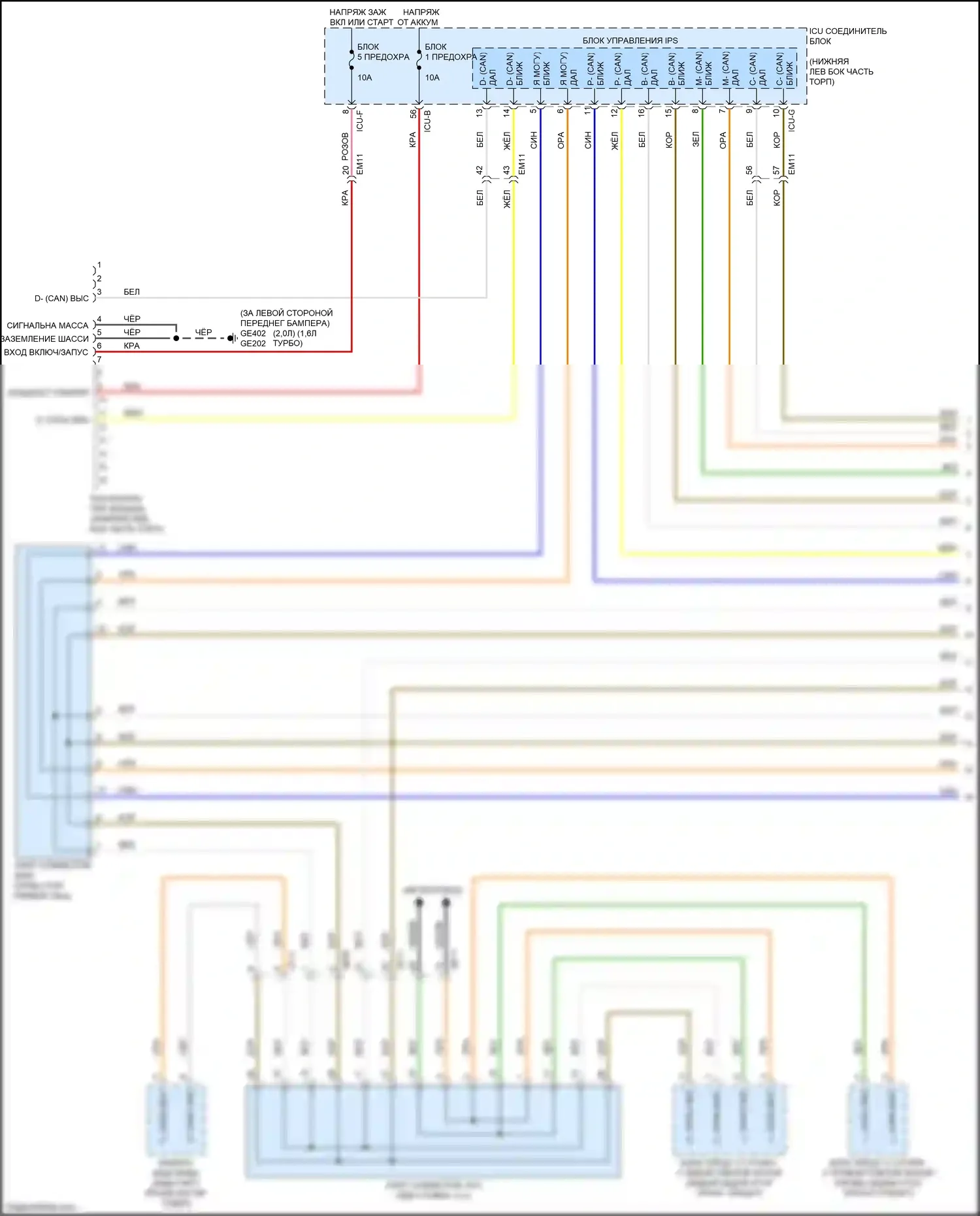 Cerato Kia IV (2018-2022): Can шина электросхема (1 из 3) 