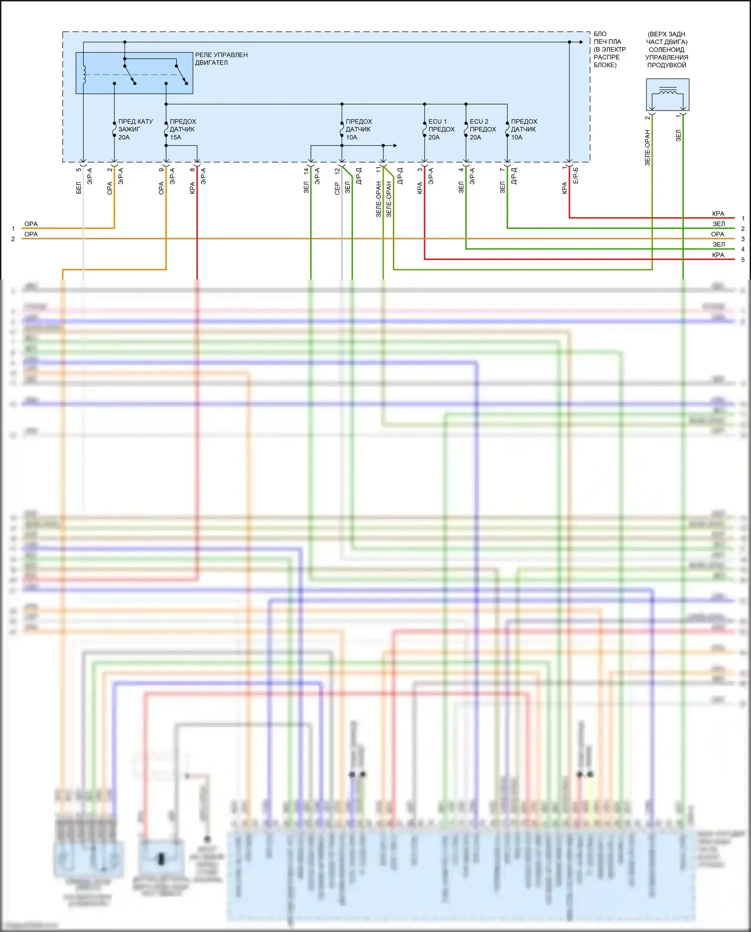 Cerato Kia IV (2018-2022): Электросхема двигателя 1,6л турбо (4 из 6) 