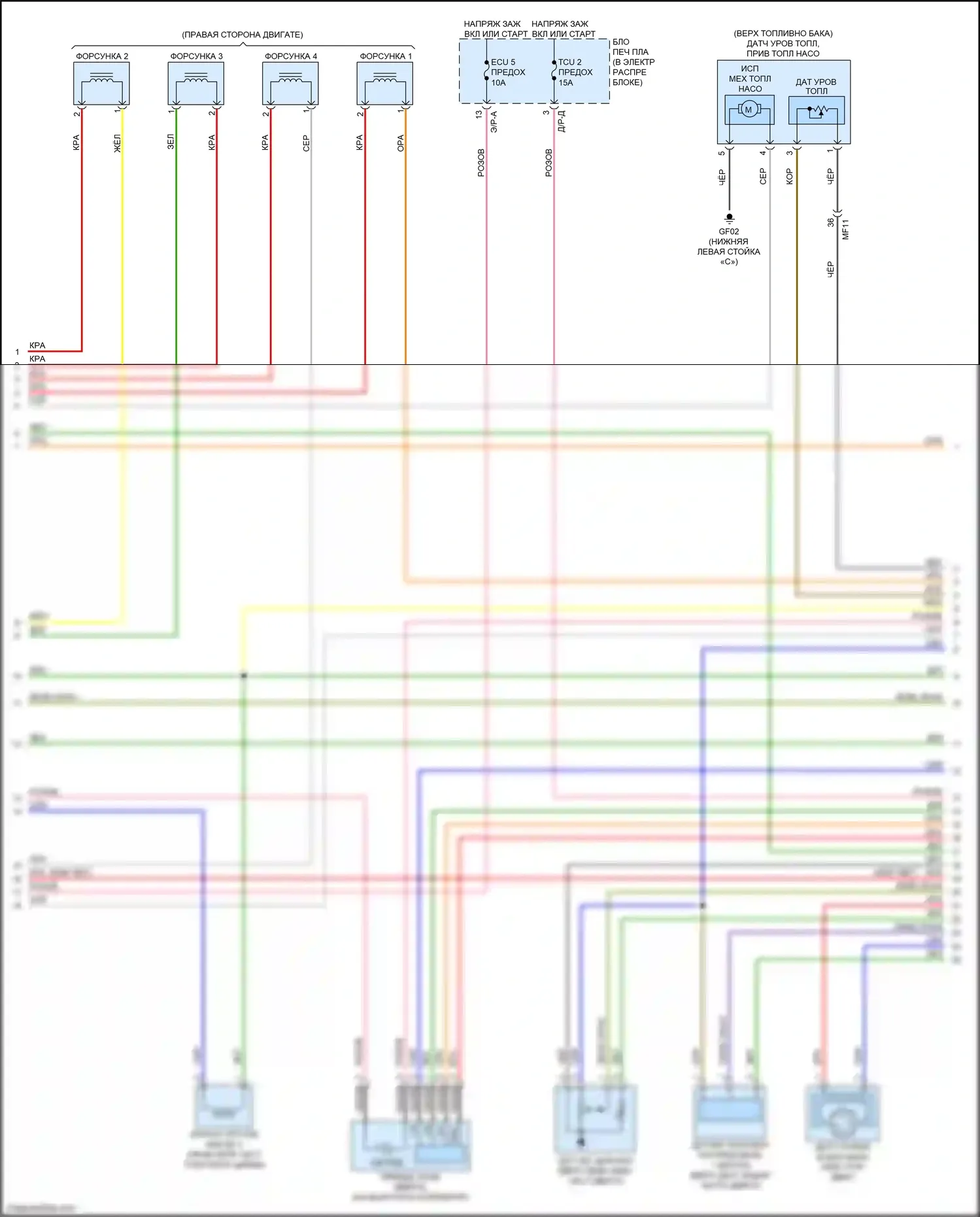 Cerato Kia IV (2018-2022): Электросхема двигателя 2.0l (2 из 7) 