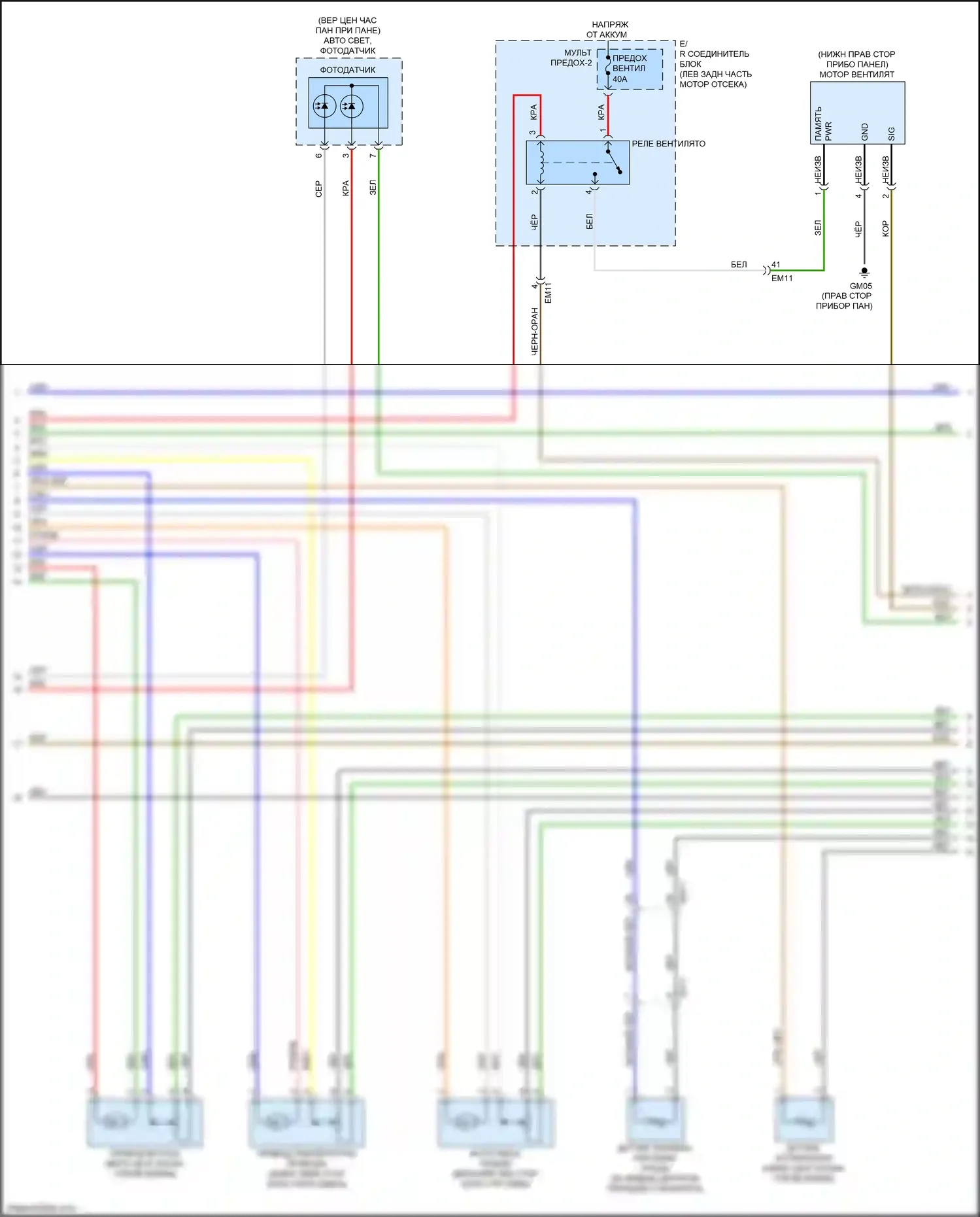 Cerato Kia IV (2018-2022): 2.0л, электросхема климат контроля (2 из 4) 