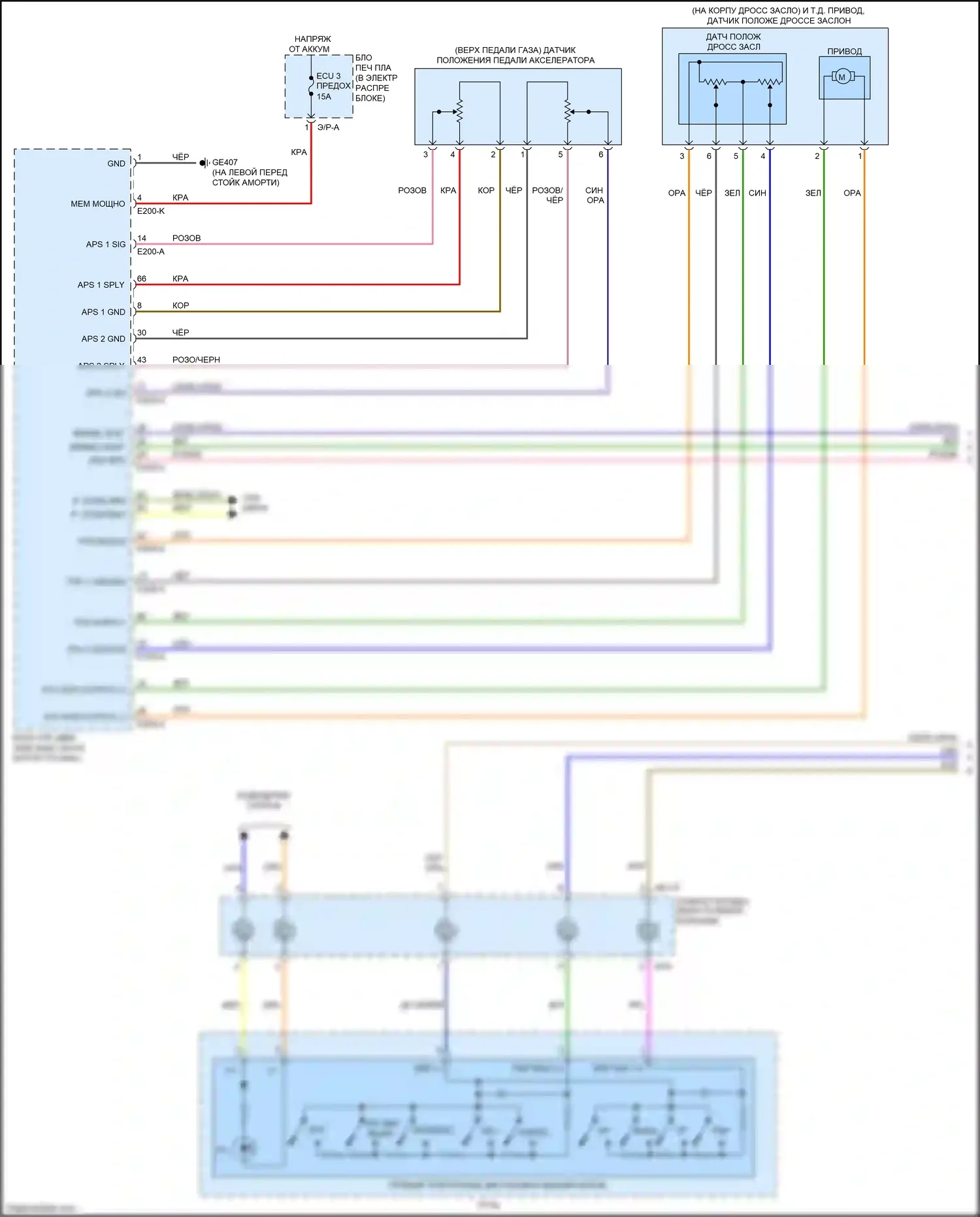 Cerato Kia IV (2018-2022): 1,6л турбо, электросхема круиз-контроля (1 из 3) 