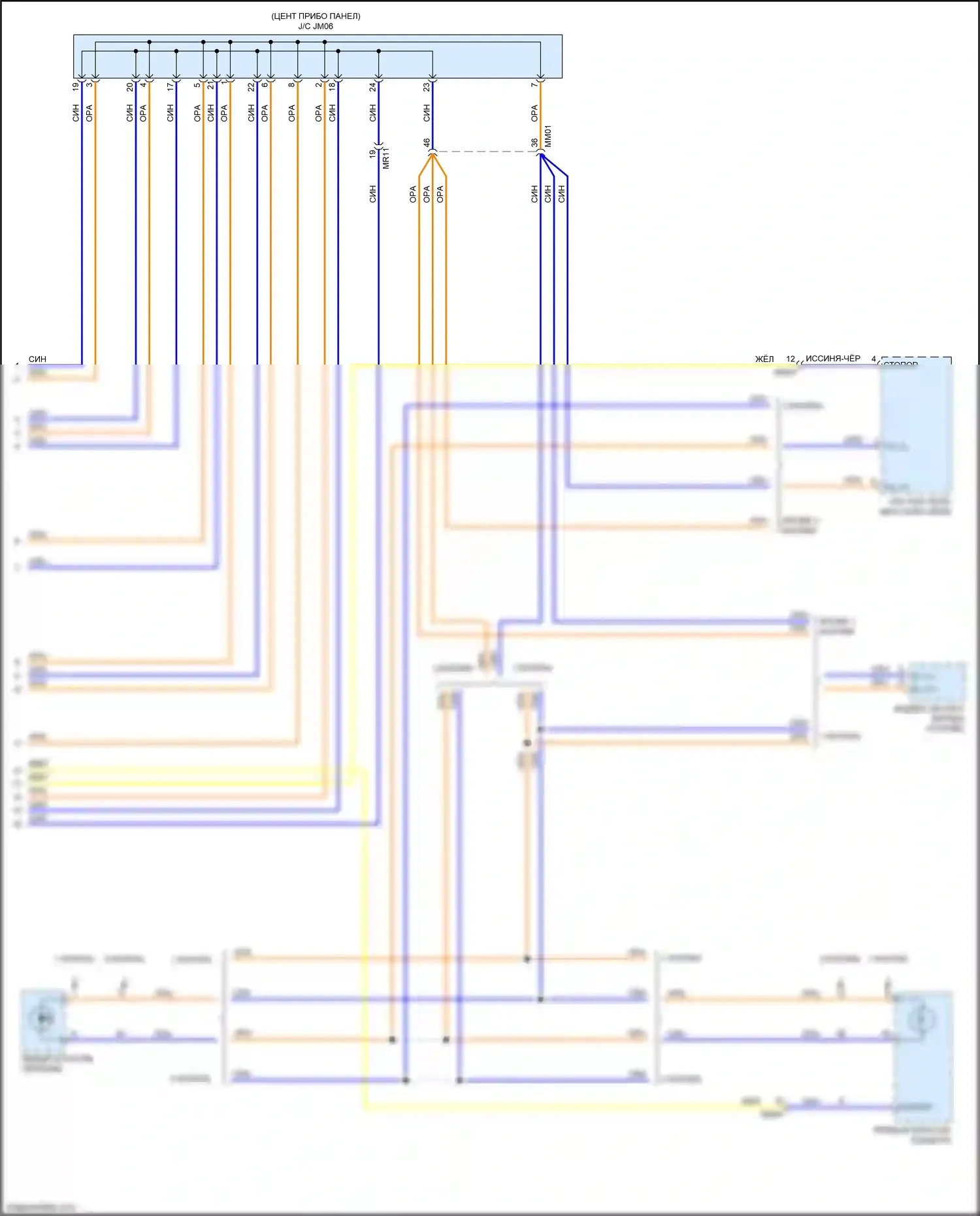 Cerato Kia IV (2018-2022): Электросхема подсветки приборной панели (4 из 4) 