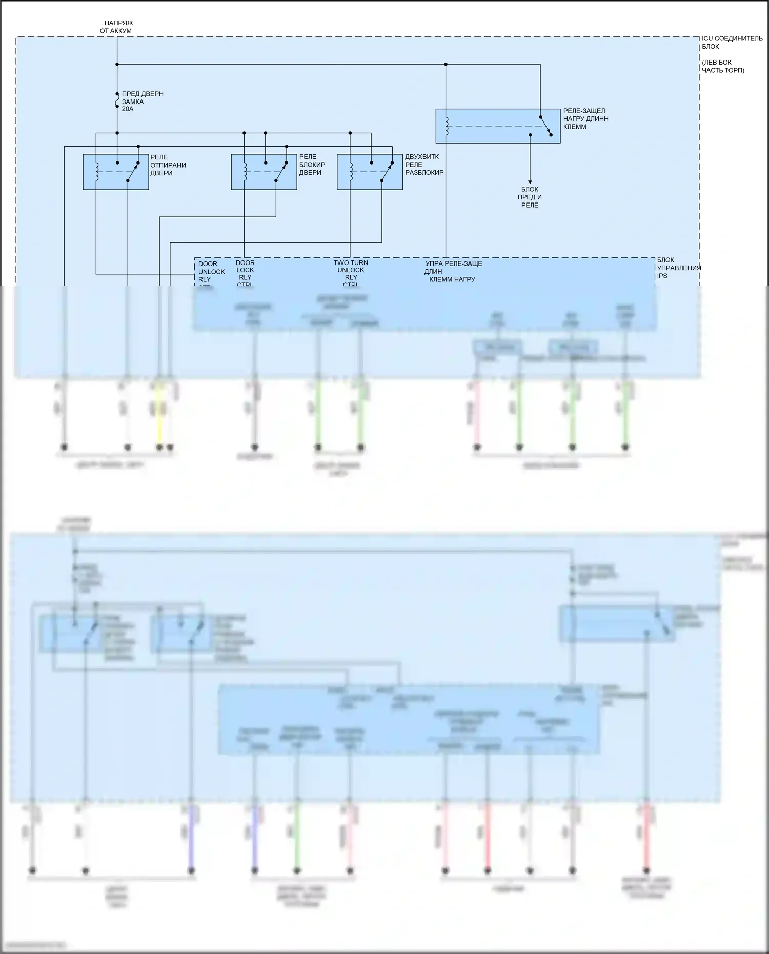 EV6 Kia I (2021-2024): Электросхема блока управления ips (2 из 2) 