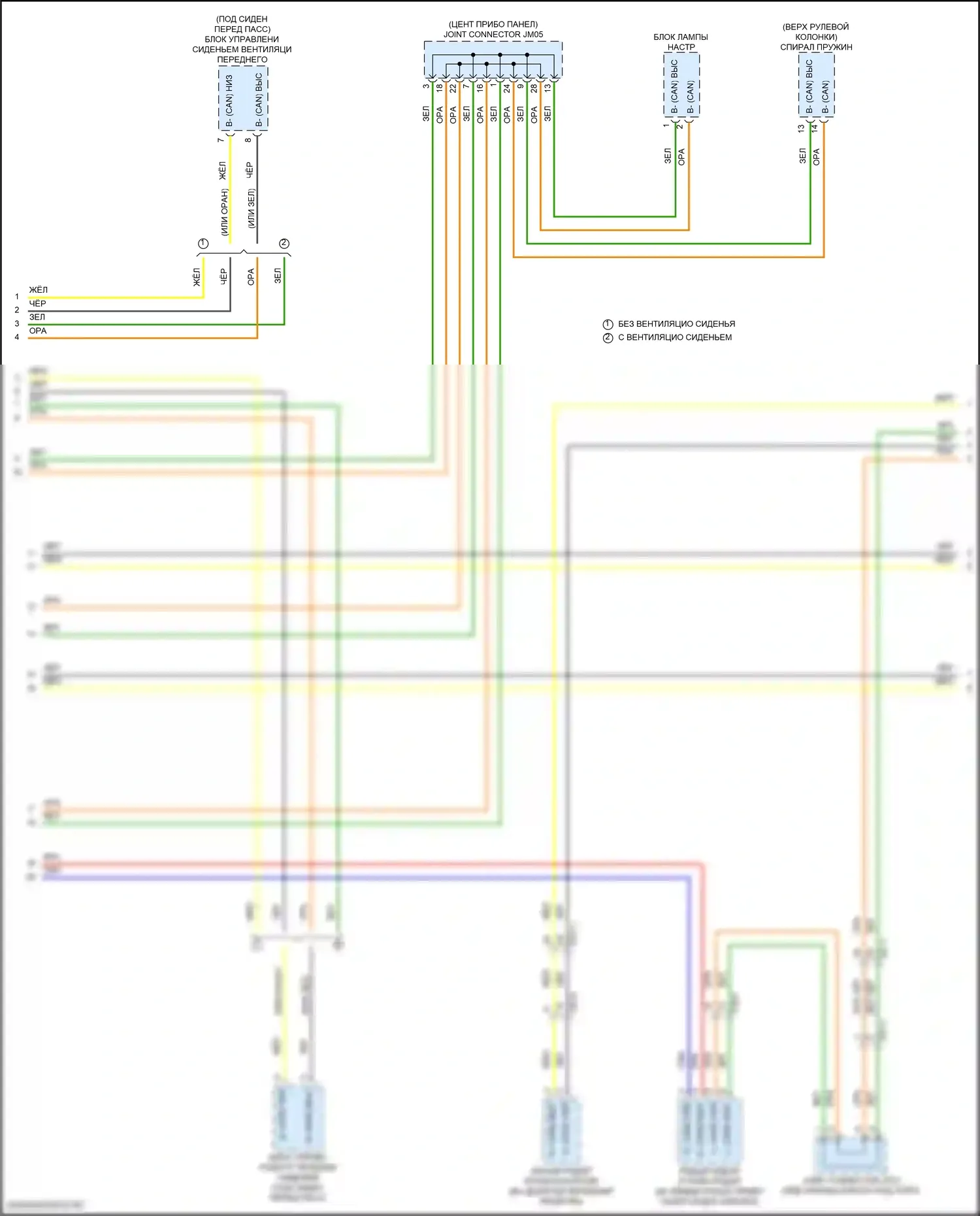 EV6 Kia I (2021-2024): Can шина электросхема (7 из 8) 