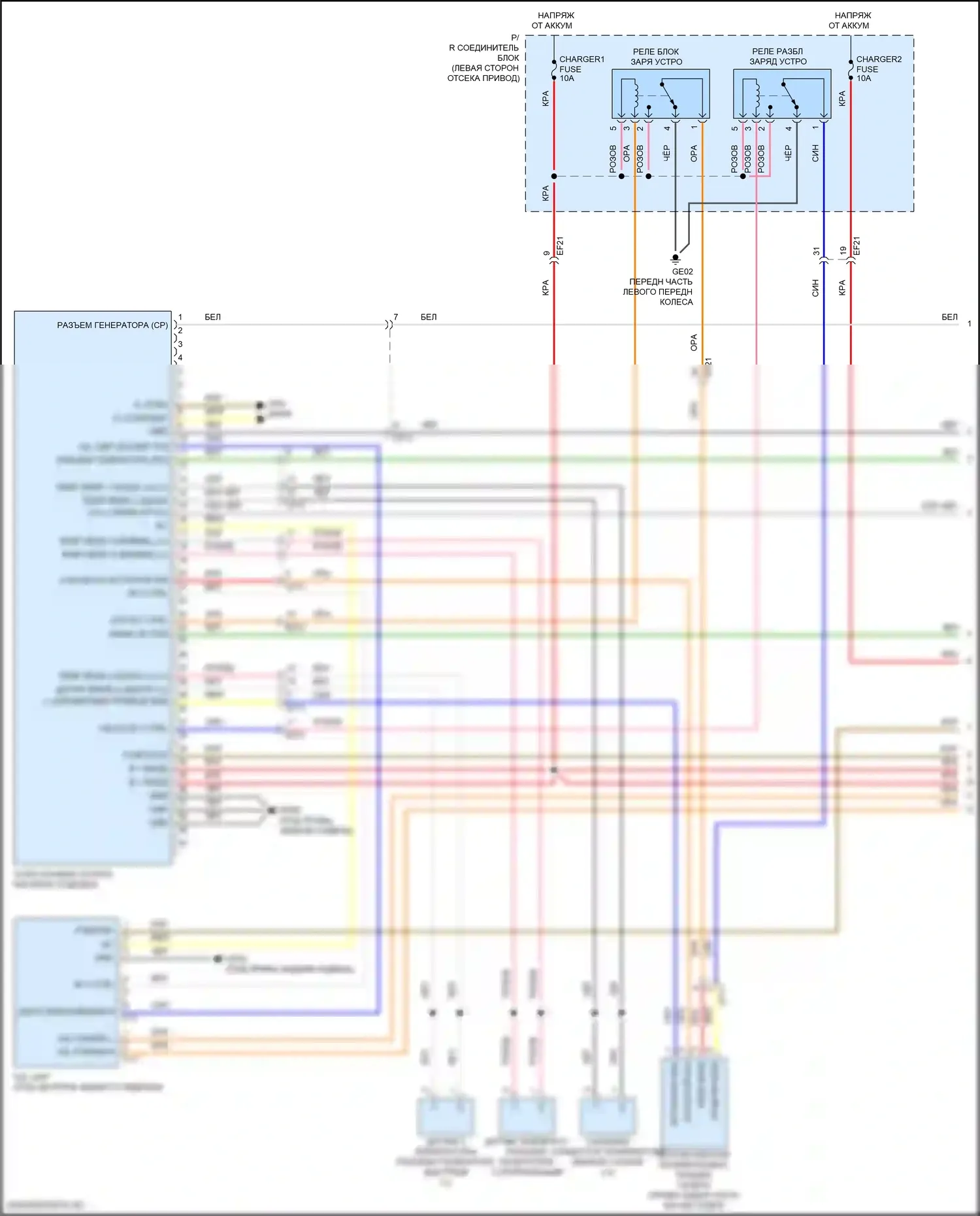 EV6 Kia I (2021-2024): Электросхема двигателя электрическая, большой радиус действия (12 из 21) 