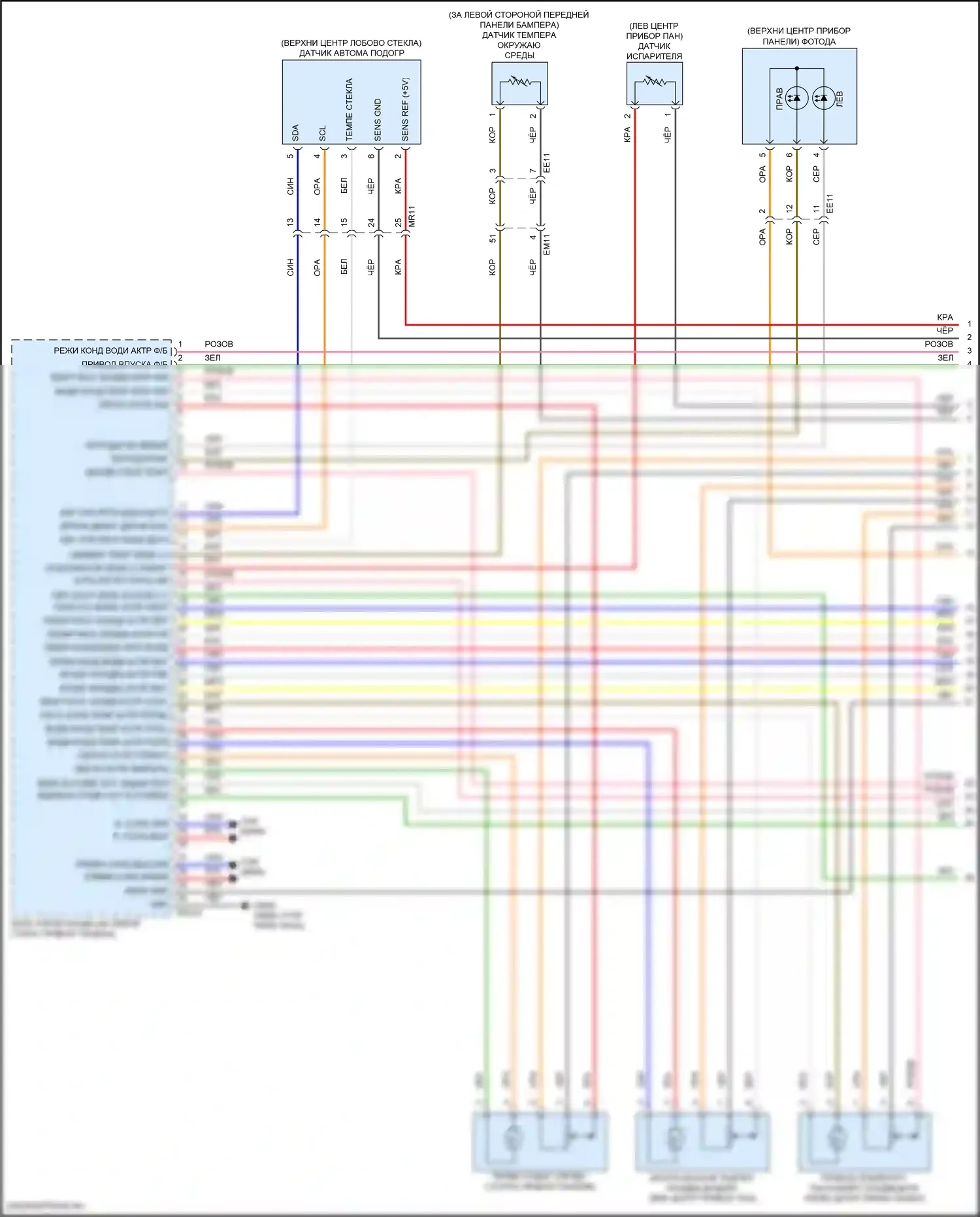 EV6 Kia I (2021-2024): Электросхема климат контроля (1 из 7) 