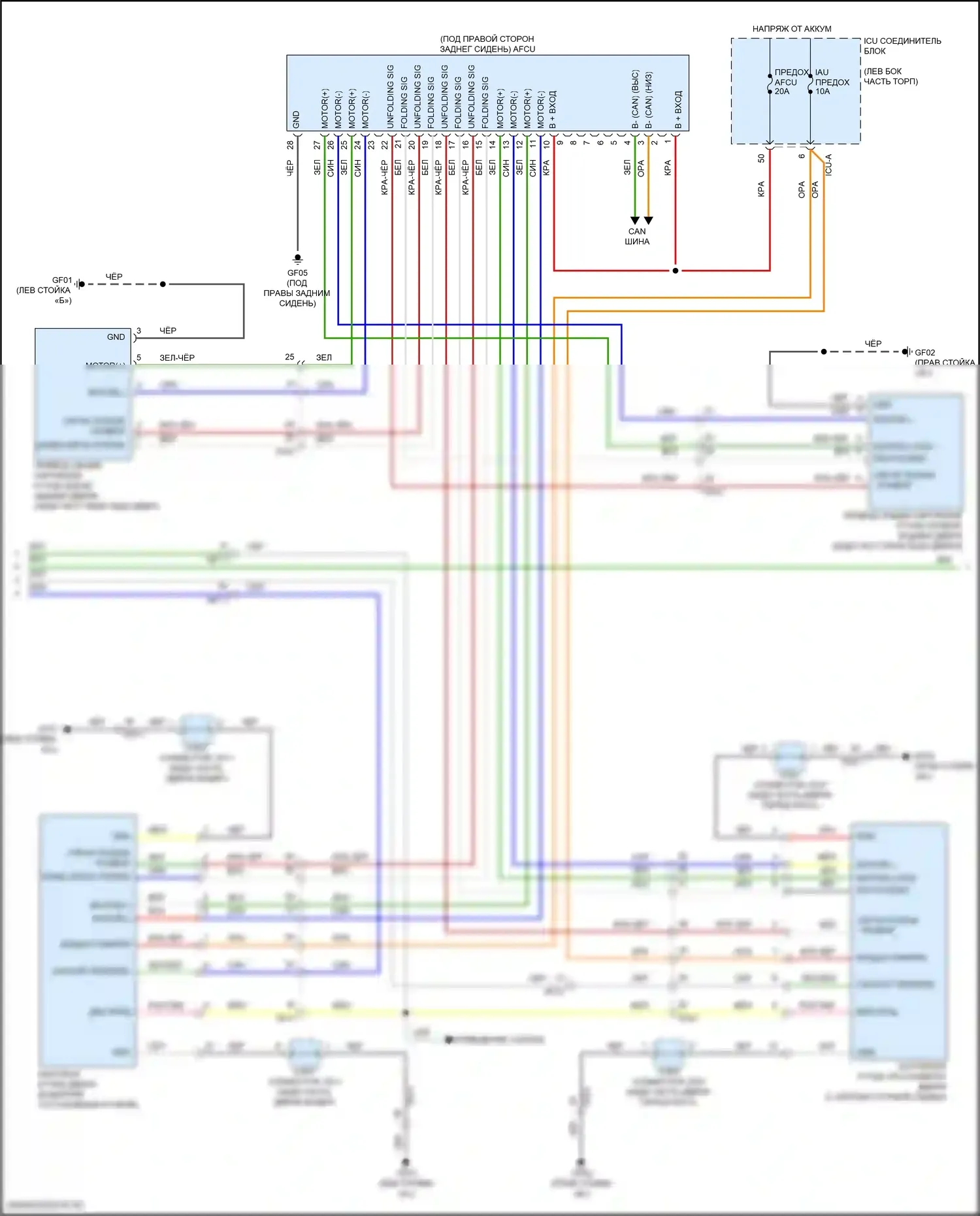 EV6 Kia I (2021-2024): Сигнализации электросхема (3 из 5) 