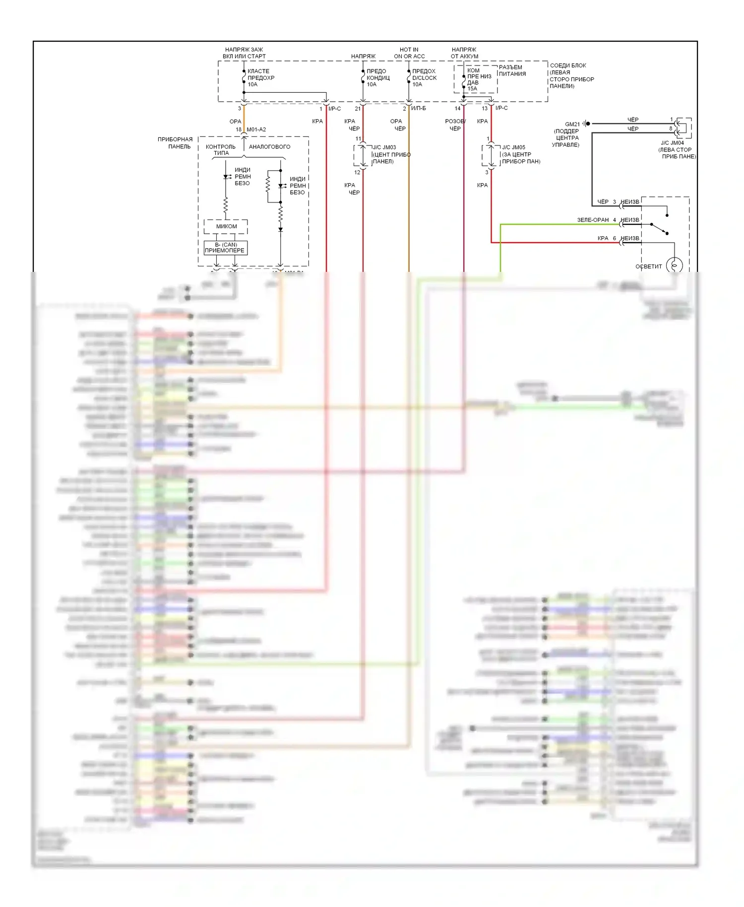 Forte Kia I (2008-2013): Электросхема блоков управления кузовом 