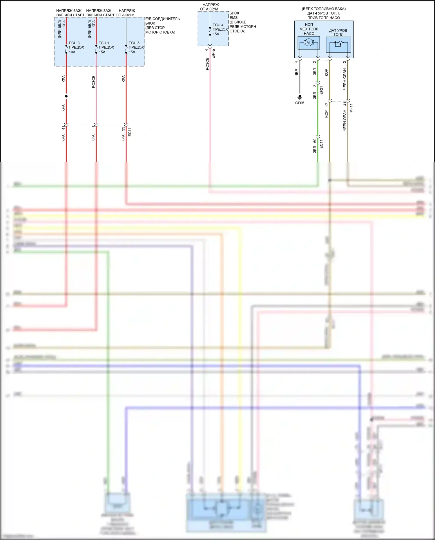 Forte Kia II рестайлинг (2016-2018): Электросхема двигателя 2.0l gdi (6 из 7) 