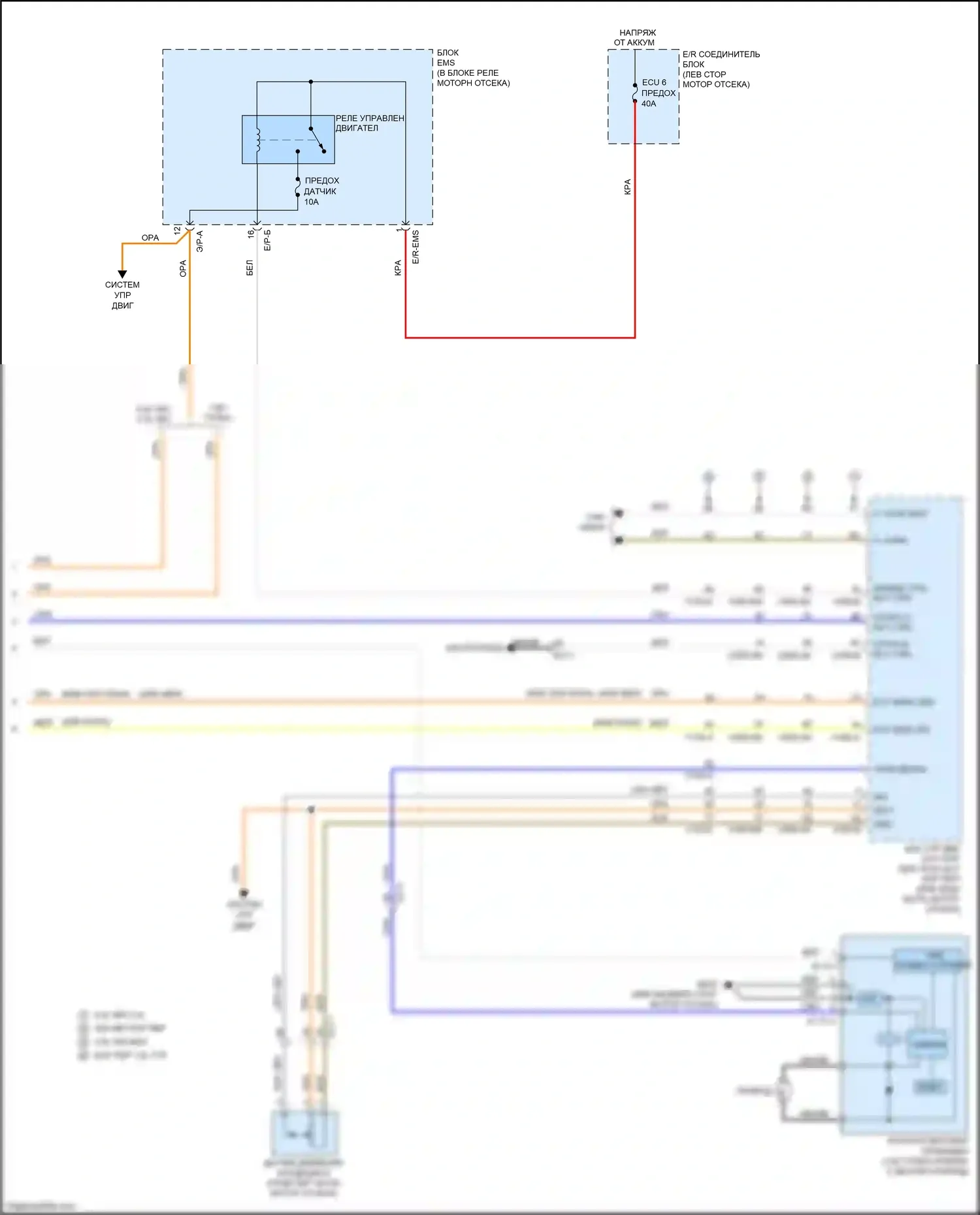 Forte Kia II рестайлинг (2016-2018): Электросхема климат контроля (3 из 3) 
