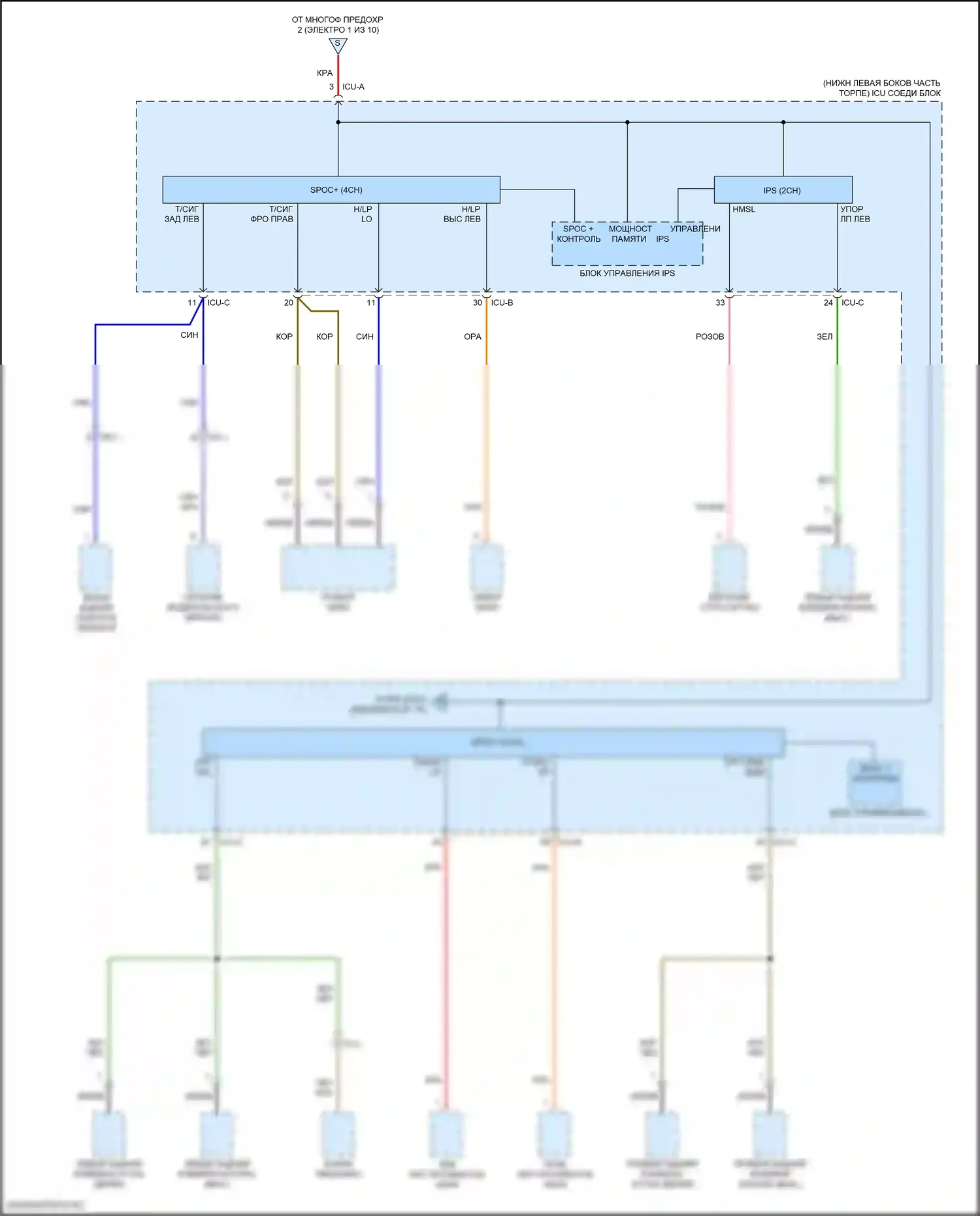 Forte Kia III рестайлинг (2021-2024): 2.0л, электросхема блока предохранителей реле (5 из 10) 