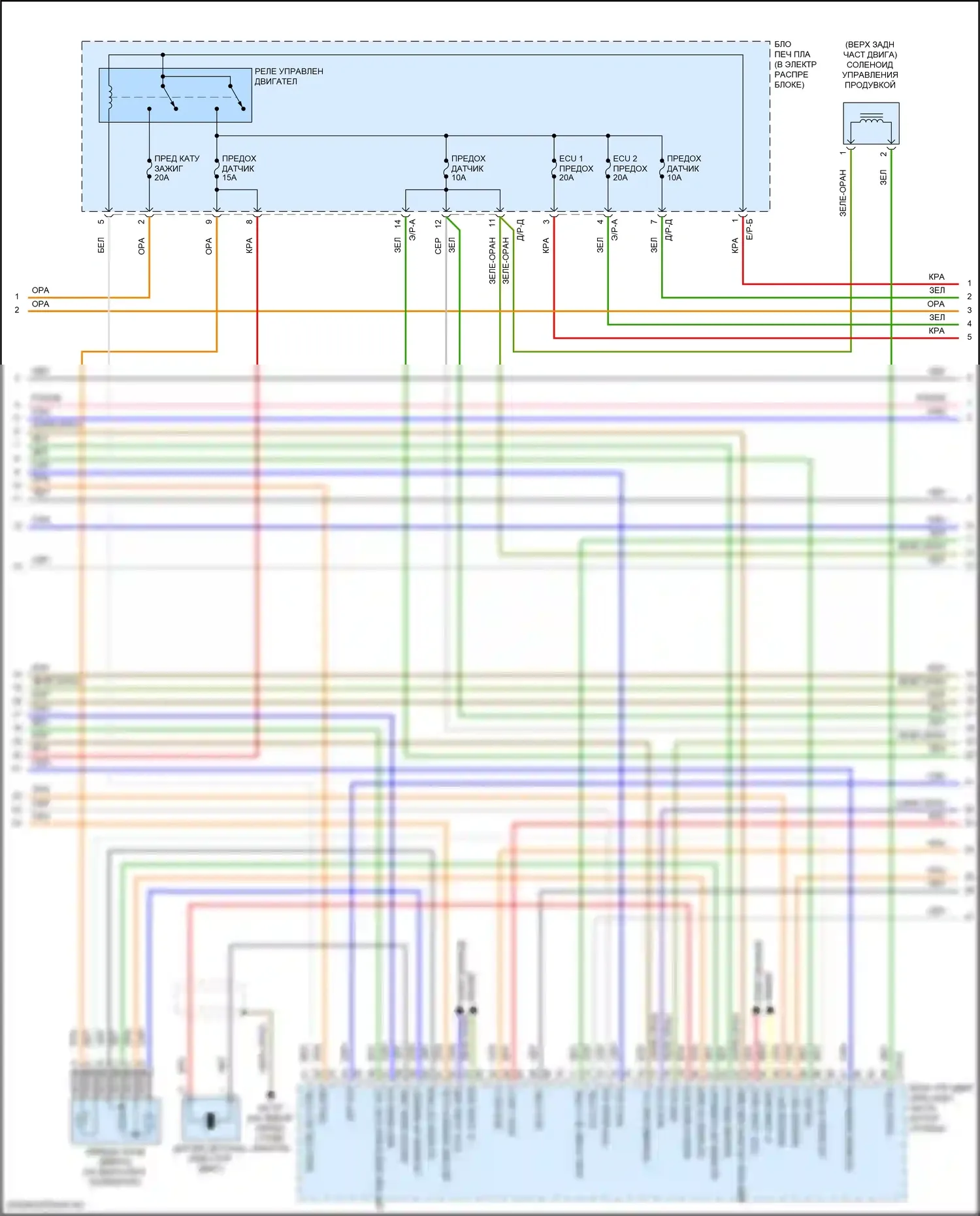 Forte Kia III рестайлинг (2021-2024): Электросхема двигателя 1,6л турбо (4 из 6) 