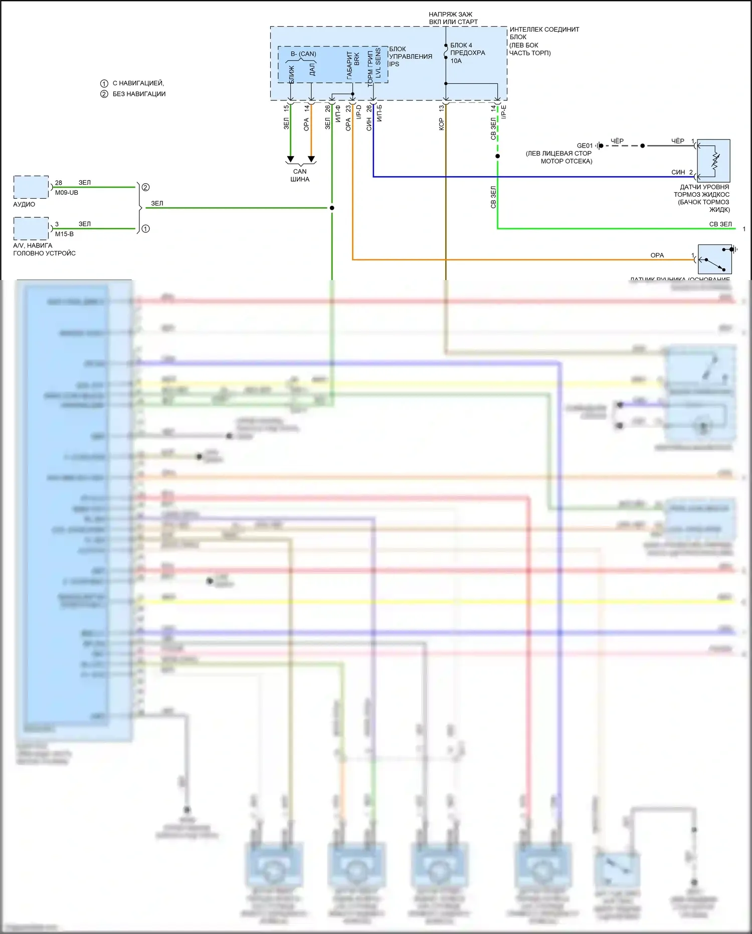K3 Kia I рестайлинг (2015-2018): Антиблокировочная система abs электросхема (1 из 2) 