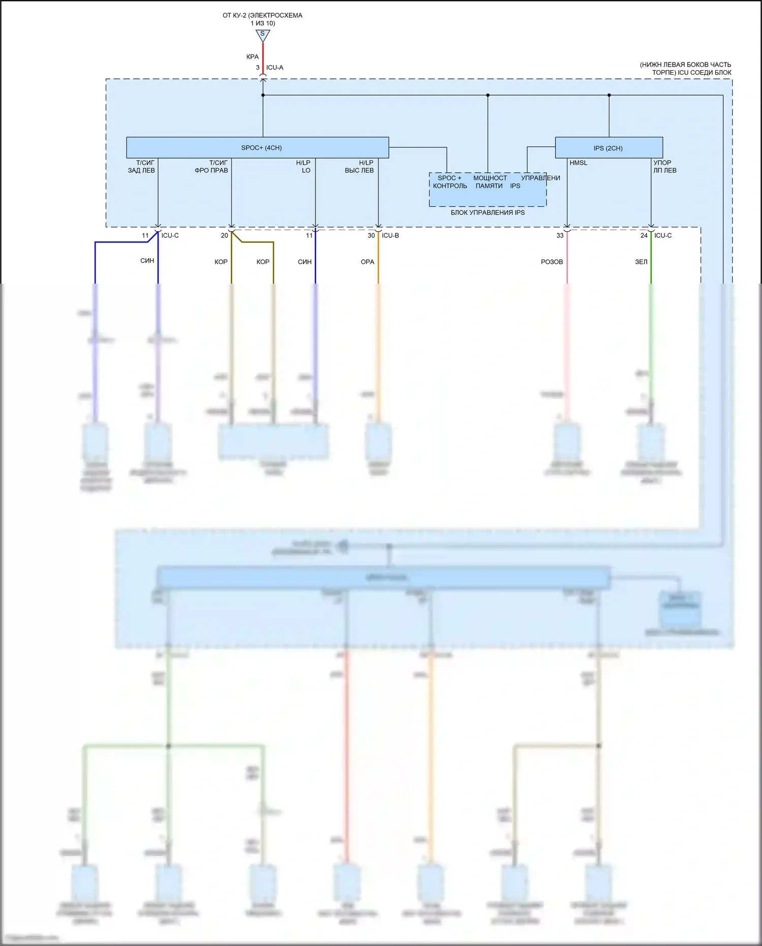 K3 Kia II рестайлинг (2021-2024): 1.6л турбо, электросхема блока предохранителей реле (5 из 10) 