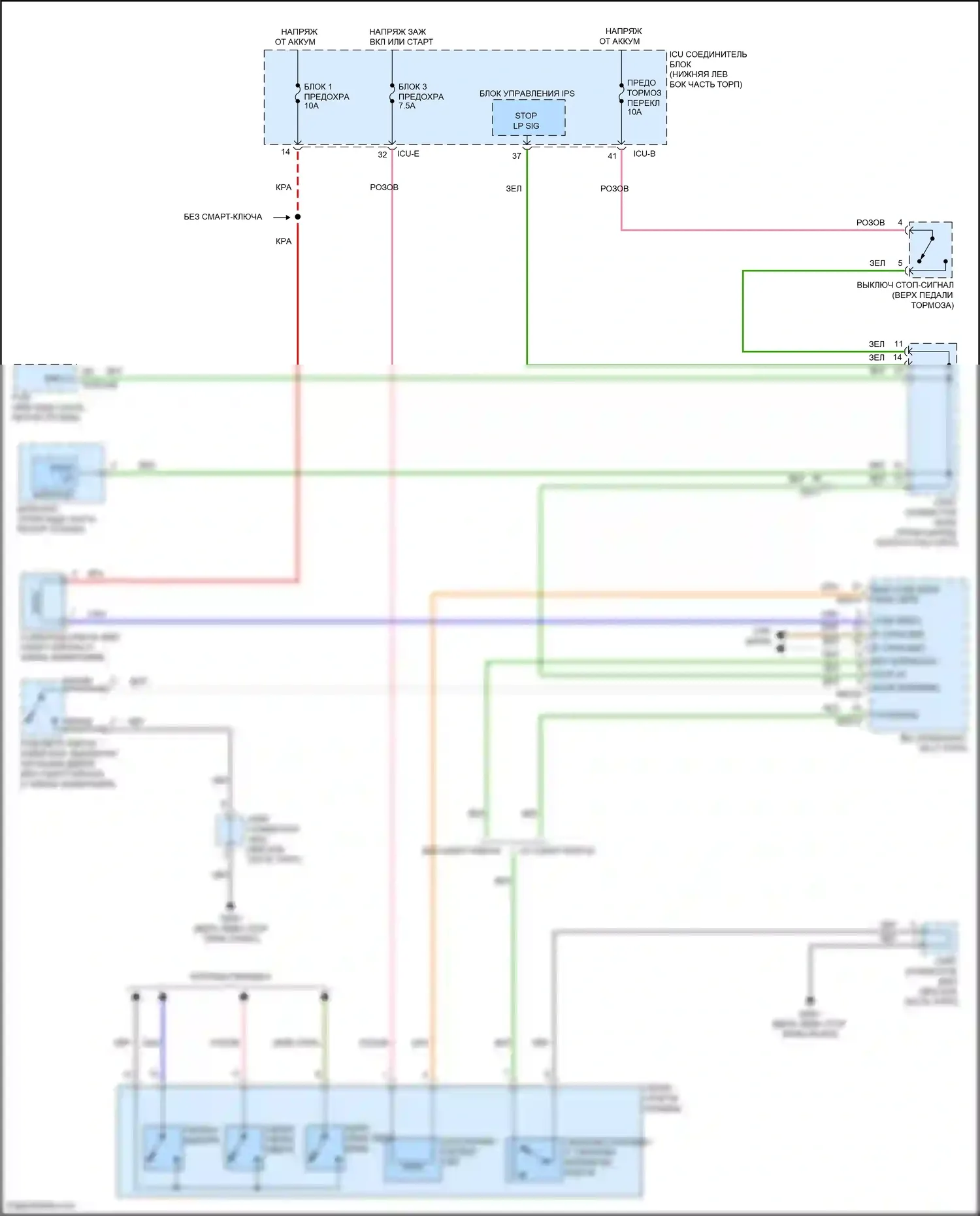 K3 Kia II рестайлинг (2021-2024): 2.0л, электросхема блокировки селектора 