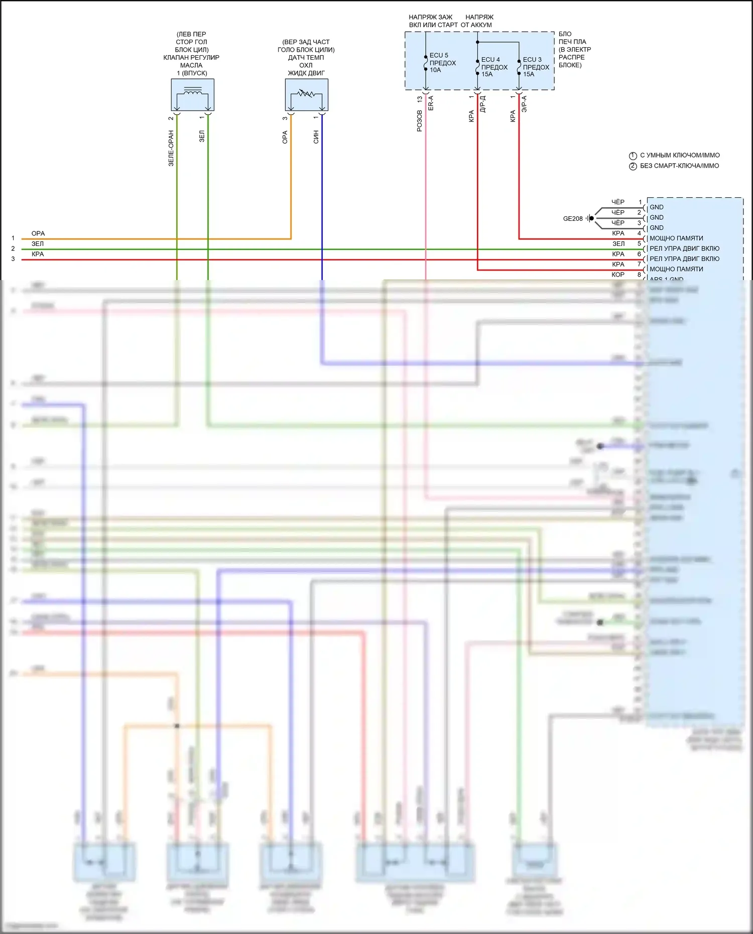 K3 Kia II рестайлинг (2021-2024): Электросхема двигателя 1,6л турбо (6 из 6) 