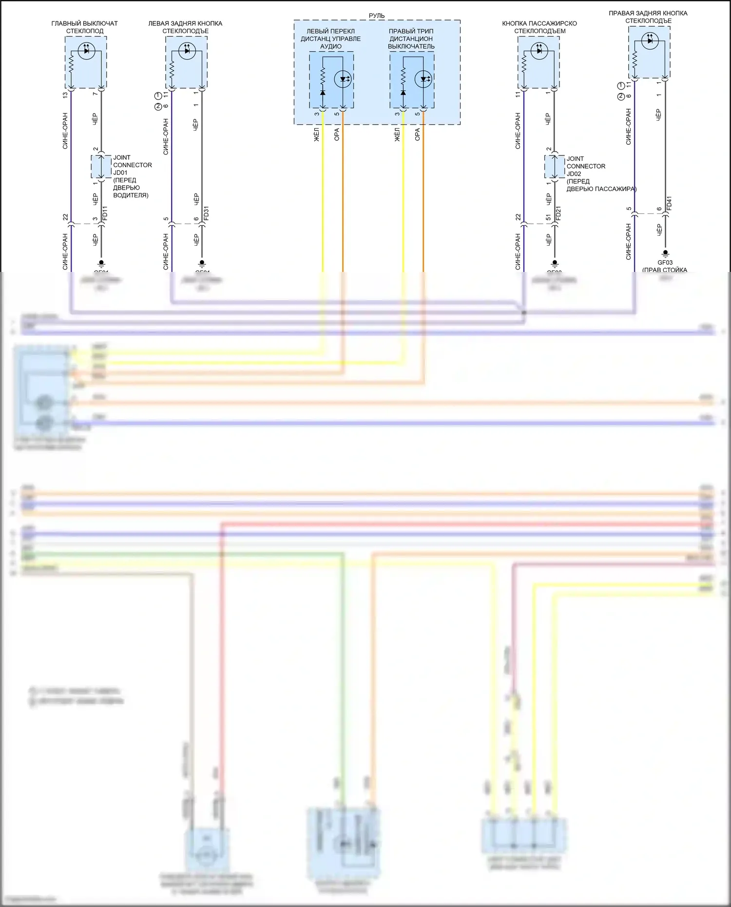 K3 Kia II рестайлинг (2021-2024): Электросхема подсветки приборной панели (2 из 4) 