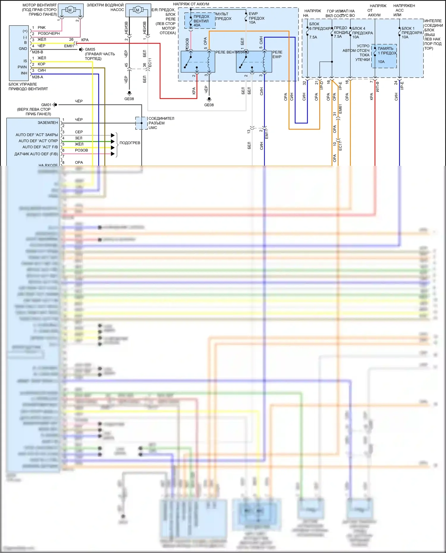 K5 Kia I рестайлинг (2013-2015): 2.4л, электросхема климат контроля, гибрид (1 из 3) 