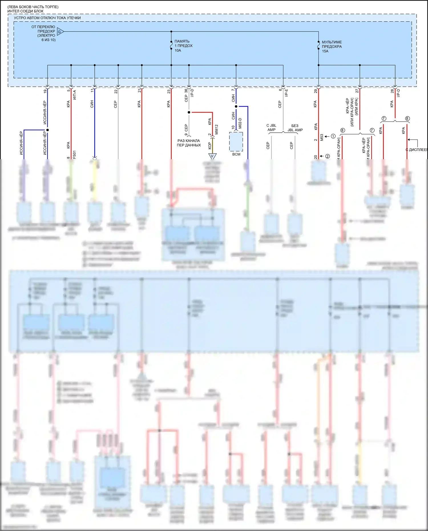 K5 Kia II (2015-2020): 1.6л турбо, электросхема блока предохранителей реле (7 из 10) 