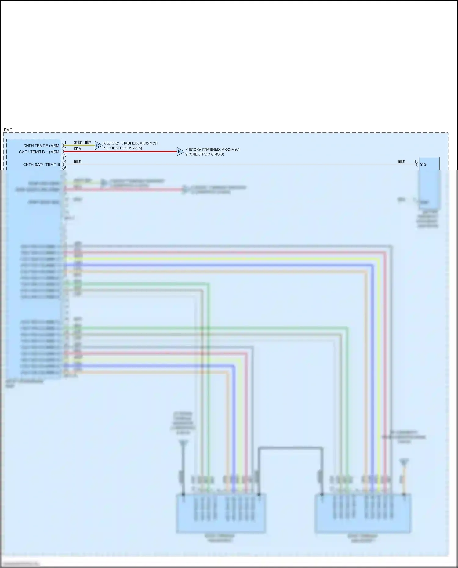 K5 Kia II (2015-2020): Электросхема двигатель 2.0л гибрид, электросхема управления гибридом (4 из 6) 