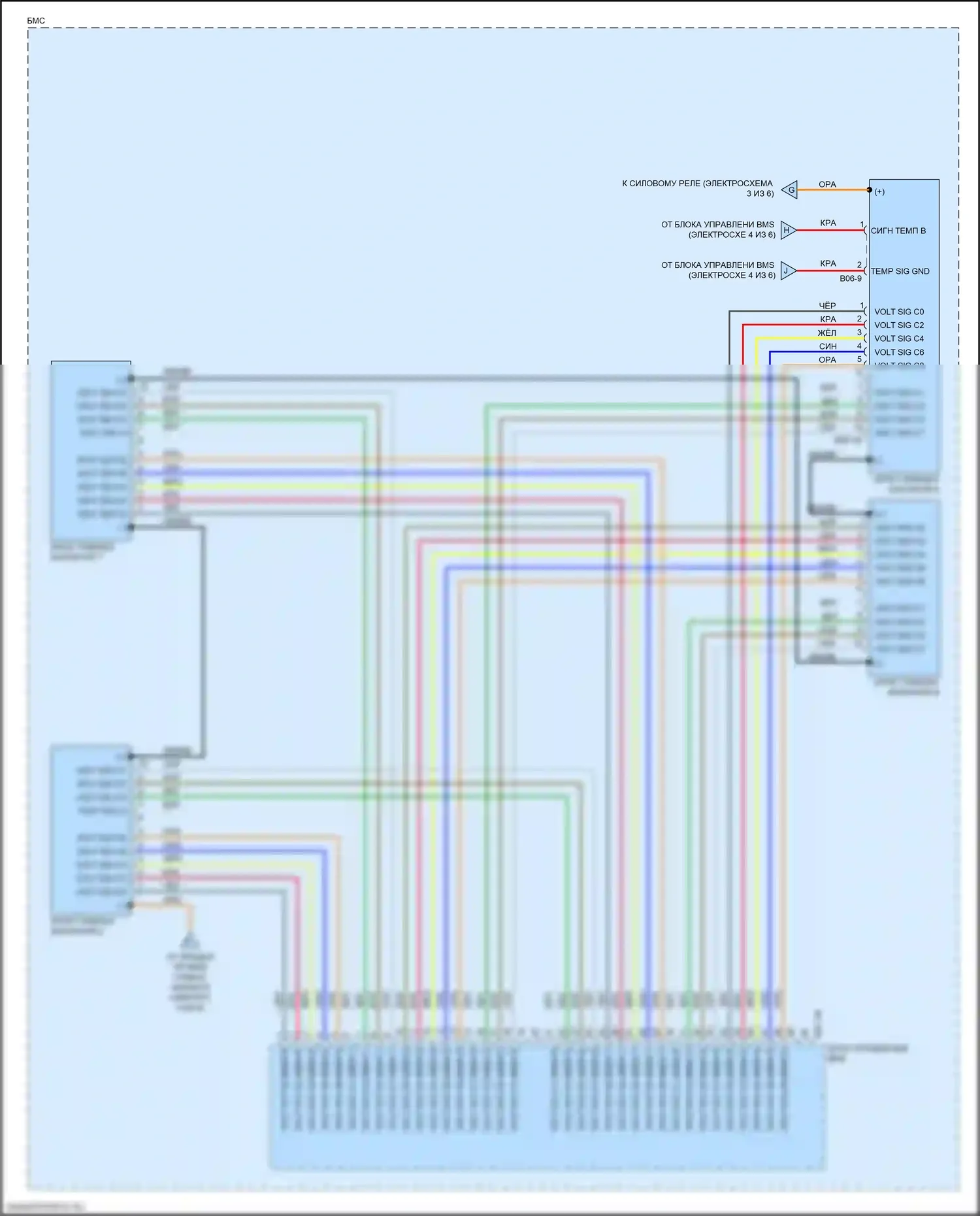 K5 Kia II (2015-2020): Электросхема двигатель 2.0л гибрид, электросхема управления гибридом (6 из 6) 