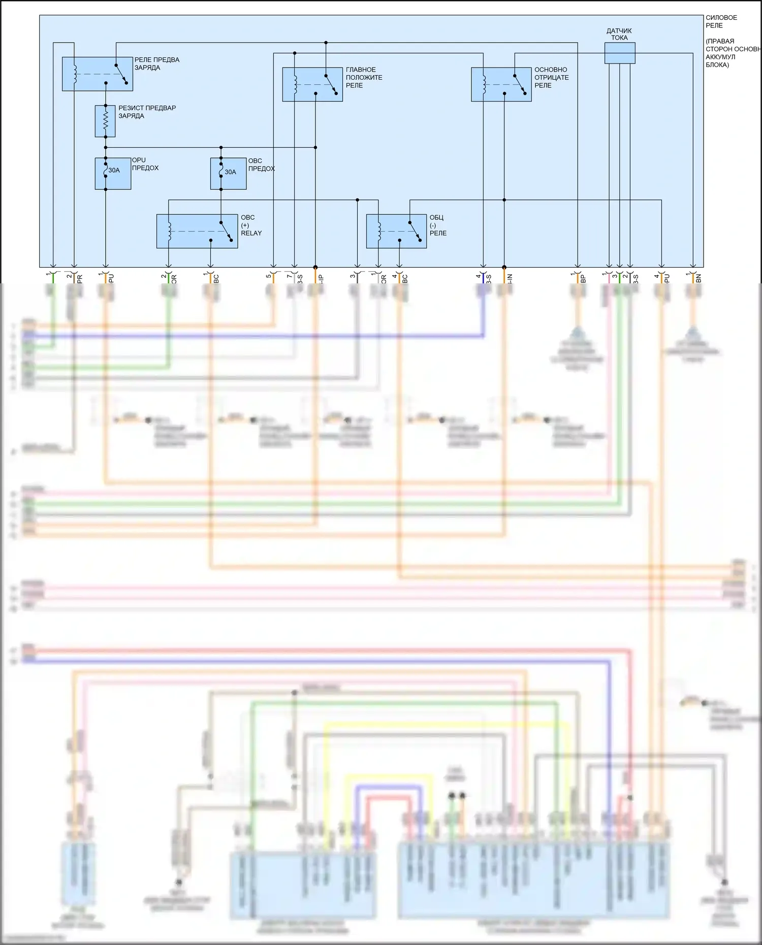 K5 Kia II (2015-2020): Электросхема двигателя 2.0л подключаемый гибрид, электросхема гибридного управления (3 из 8) 