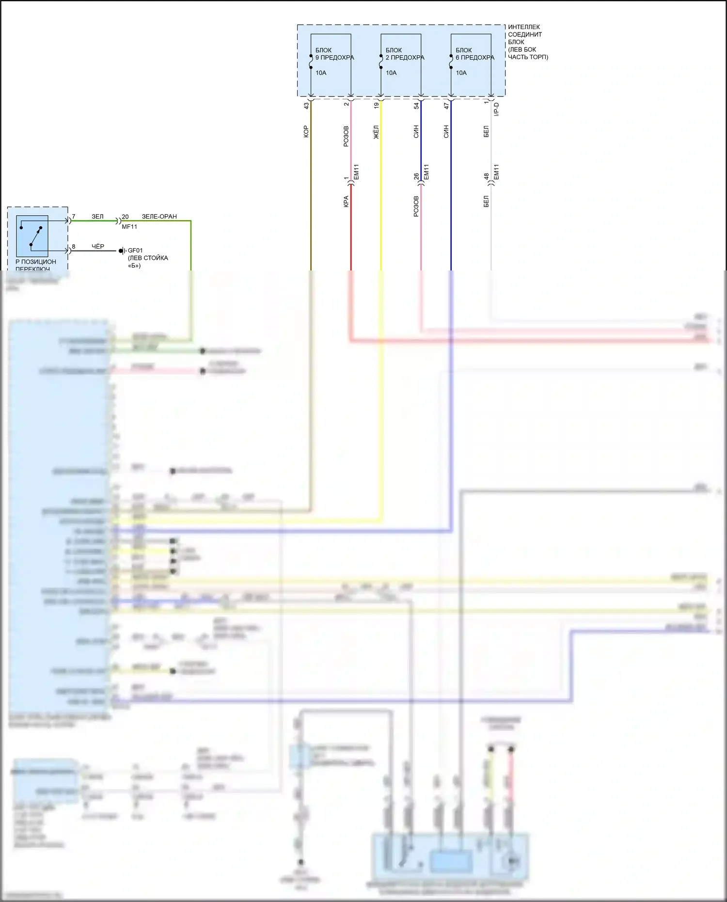 K5 Kia II (2015-2020): Электросхема иммобилайзера, за исключением гибридного с интеллектуальной системой ключей (1 из 3) 