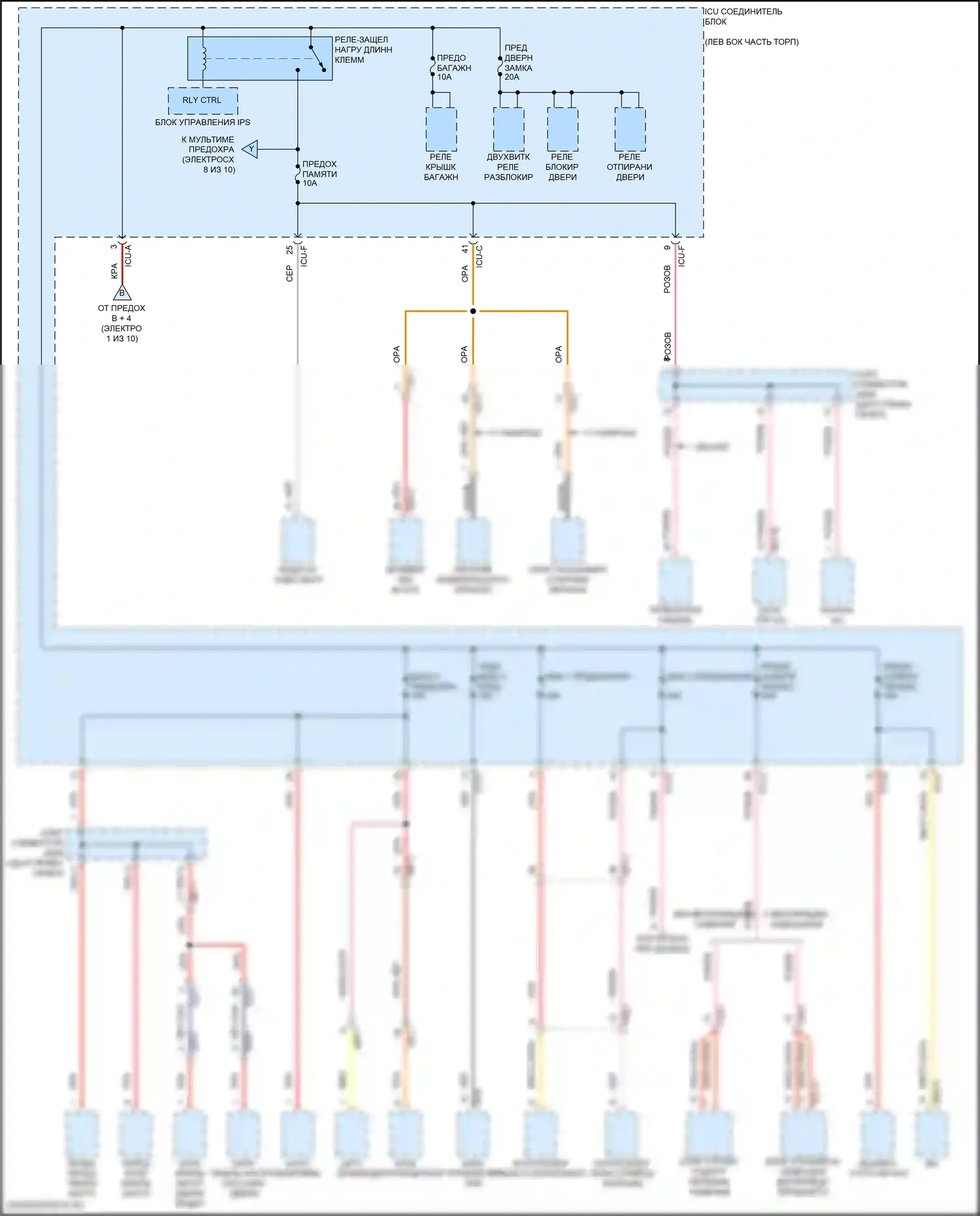 K5 Kia III рестайлинг (2023-2024): Электросхема блока предохранителей реле (10 из 10) 