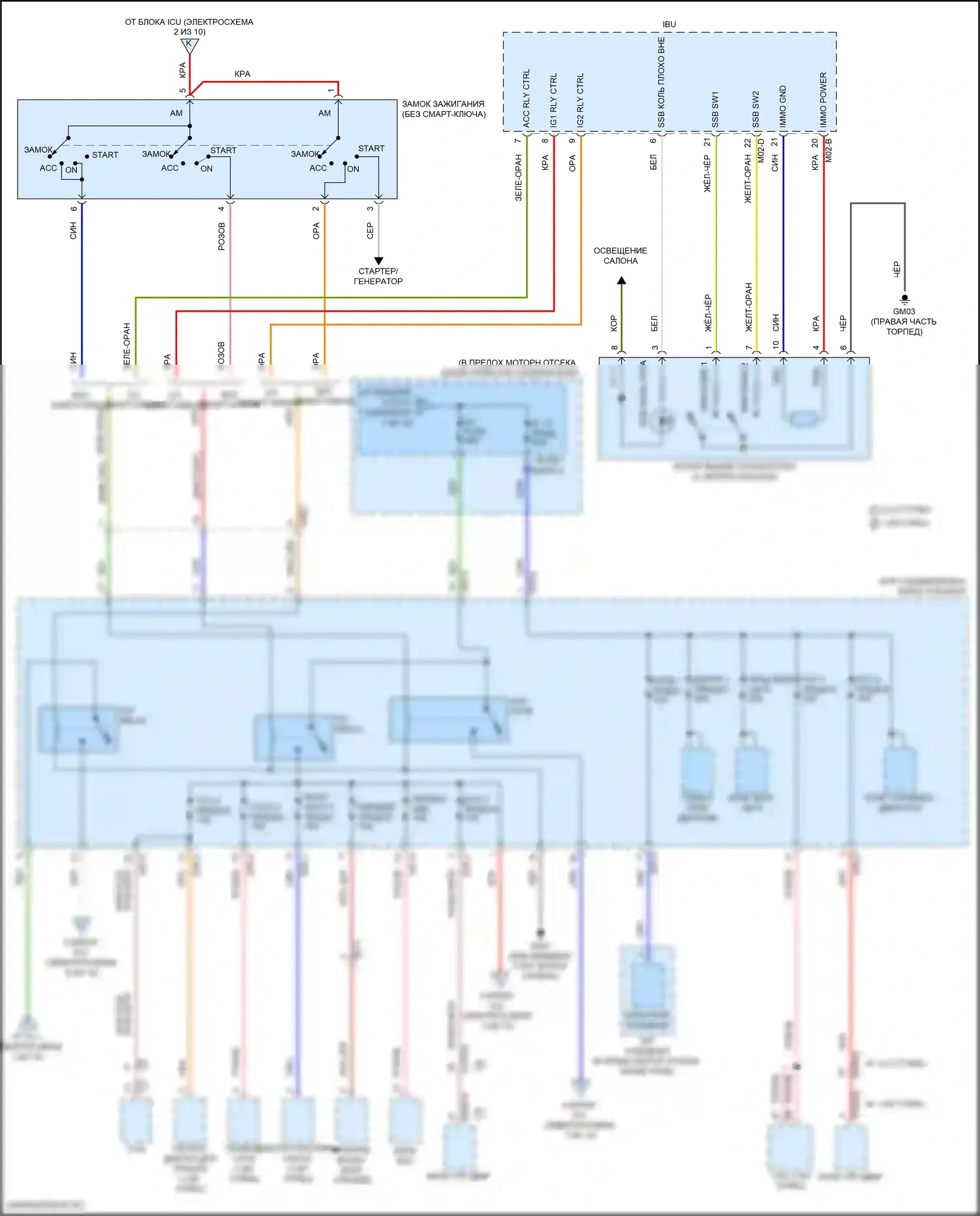K5 Kia III рестайлинг (2023-2024): Электросхема блока предохранителей реле (9 из 10) 