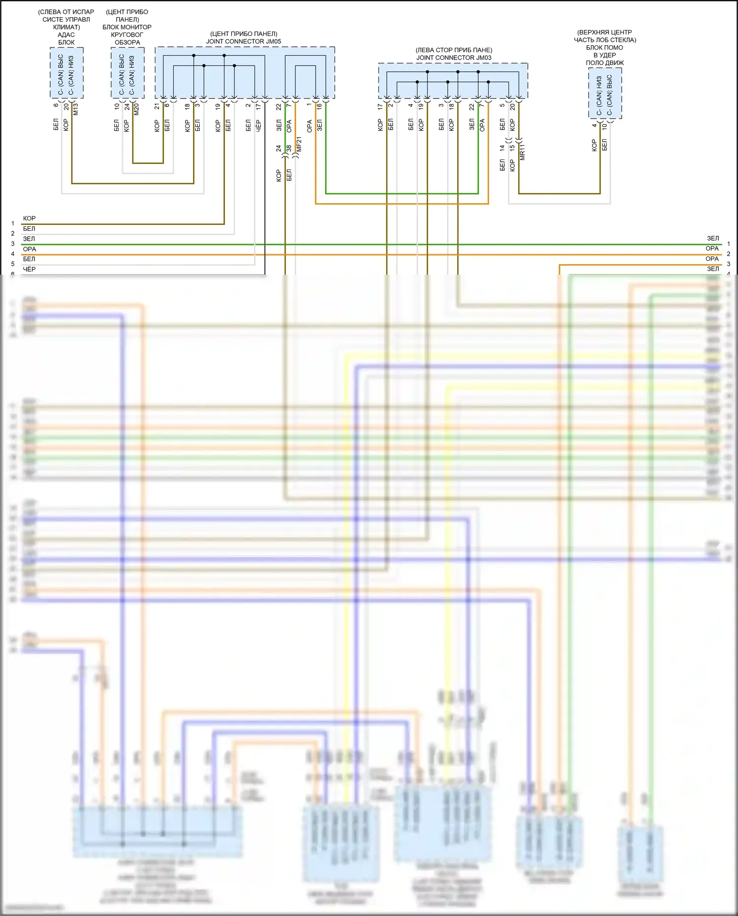 K5 Kia III рестайлинг (2023-2024): Can шина электросхема (3 из 5) 